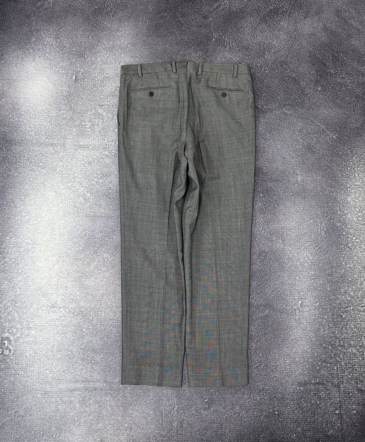 Suitsupply Suitsupply Lazio Men’s Glen Check Gray Wool Dress Pants Size US 32 / EU 48 - 2 Thumbnail