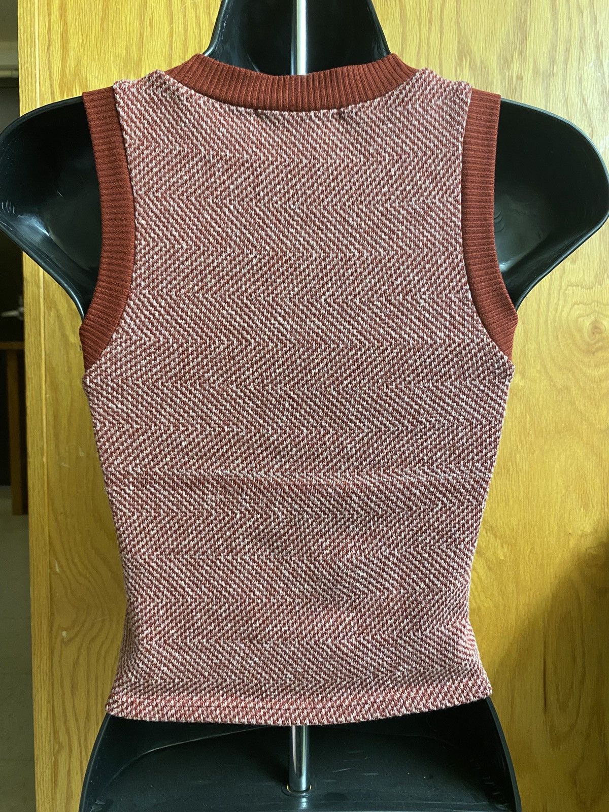 Other Women's Rust Cropped Tank Top Size M / US 6-8 / IT 42-44 - 3 Thumbnail