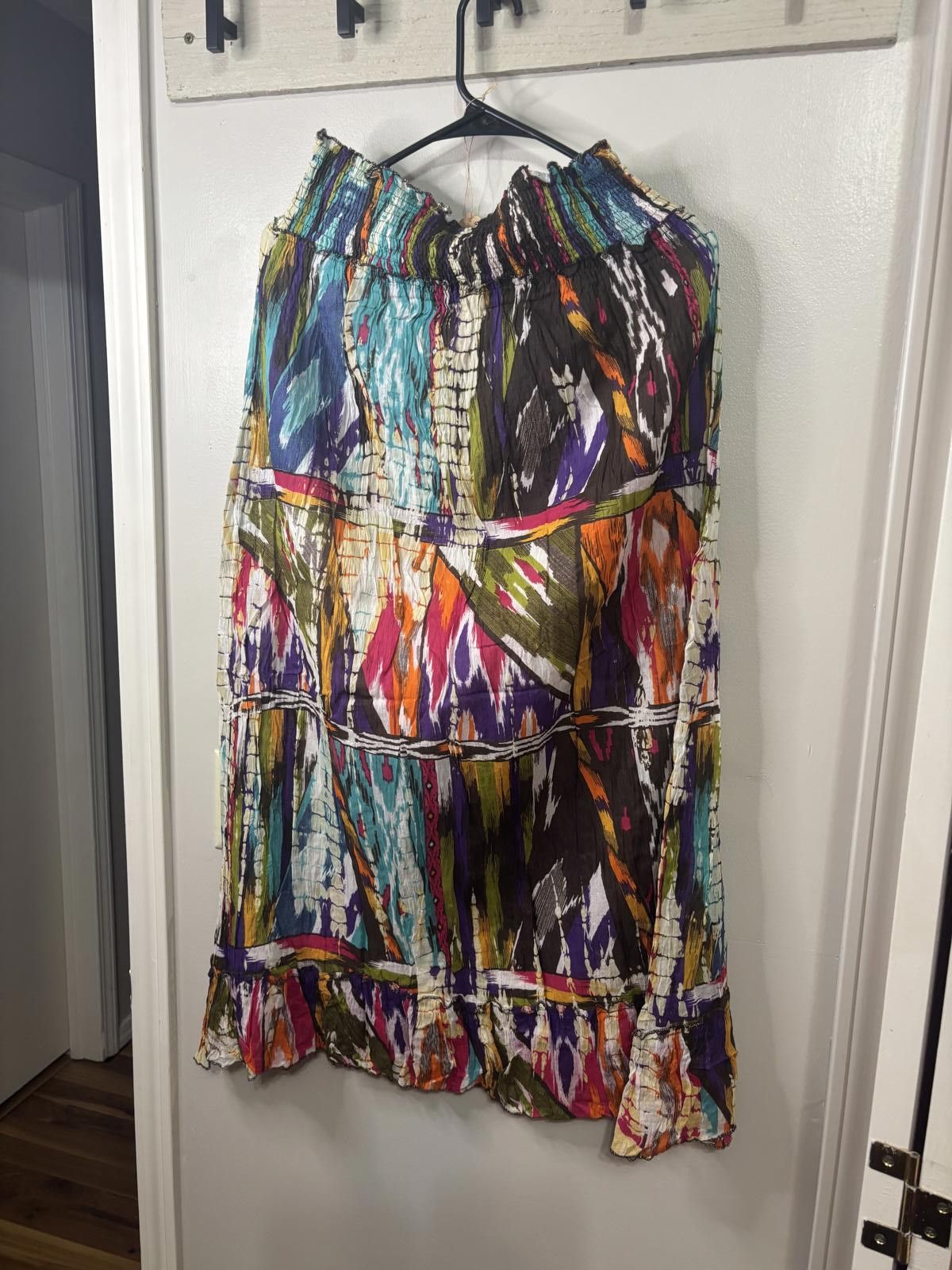 Designer Vibrant Multicolor Maxi Skirt by Chaudry Size Medium Size 32" / US 10 / IT 46 - 1 Thumbnail