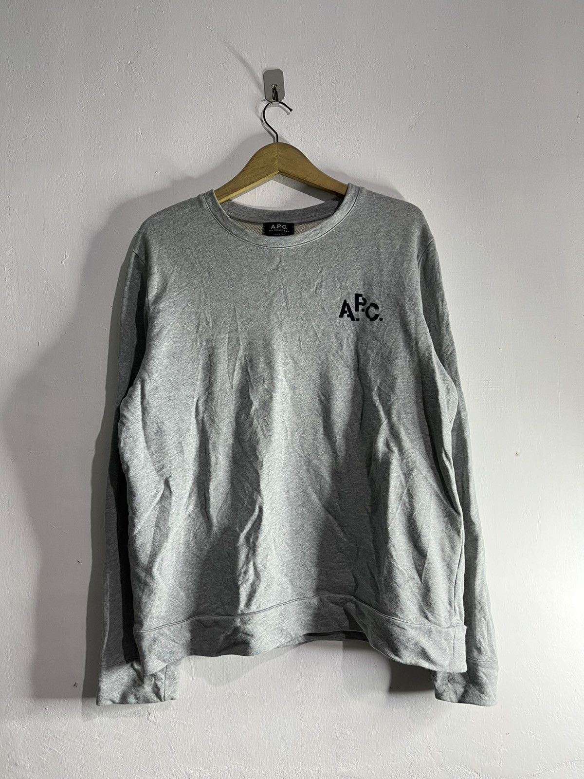 A.P.C. × Kanye West Apc velvet logo longsleeve tshirt Size US XL / EU 56 / 4 - 1 Thumbnail