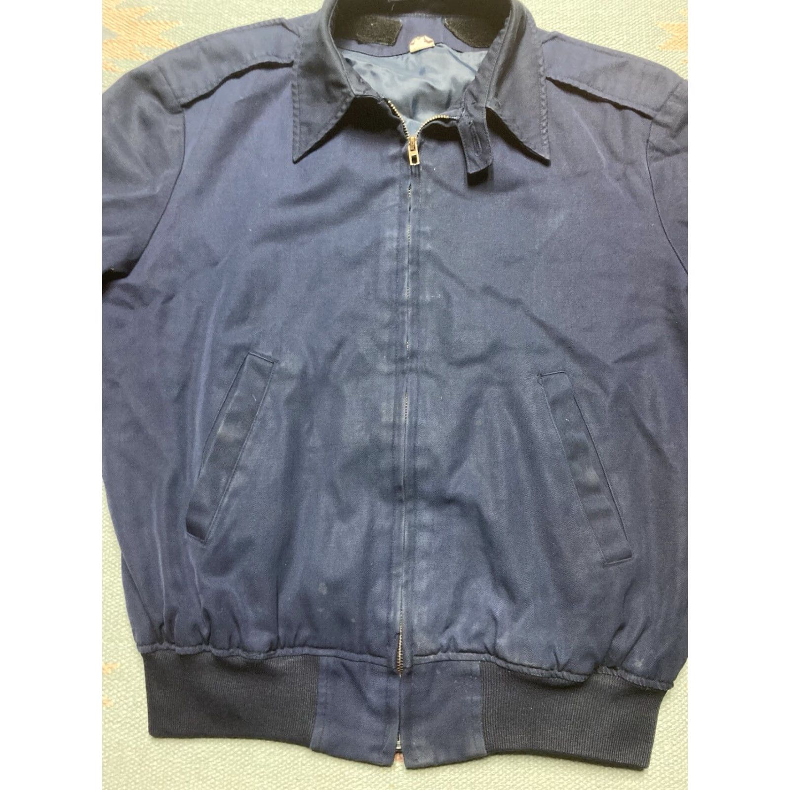 Vintage VINTAGE USAF Air Force patriot work jacket lightweight bomber windbreaker Large Blue Patriot Men's Jacket L Size US L / EU 52-54 / 3 - 3 Thumbnail