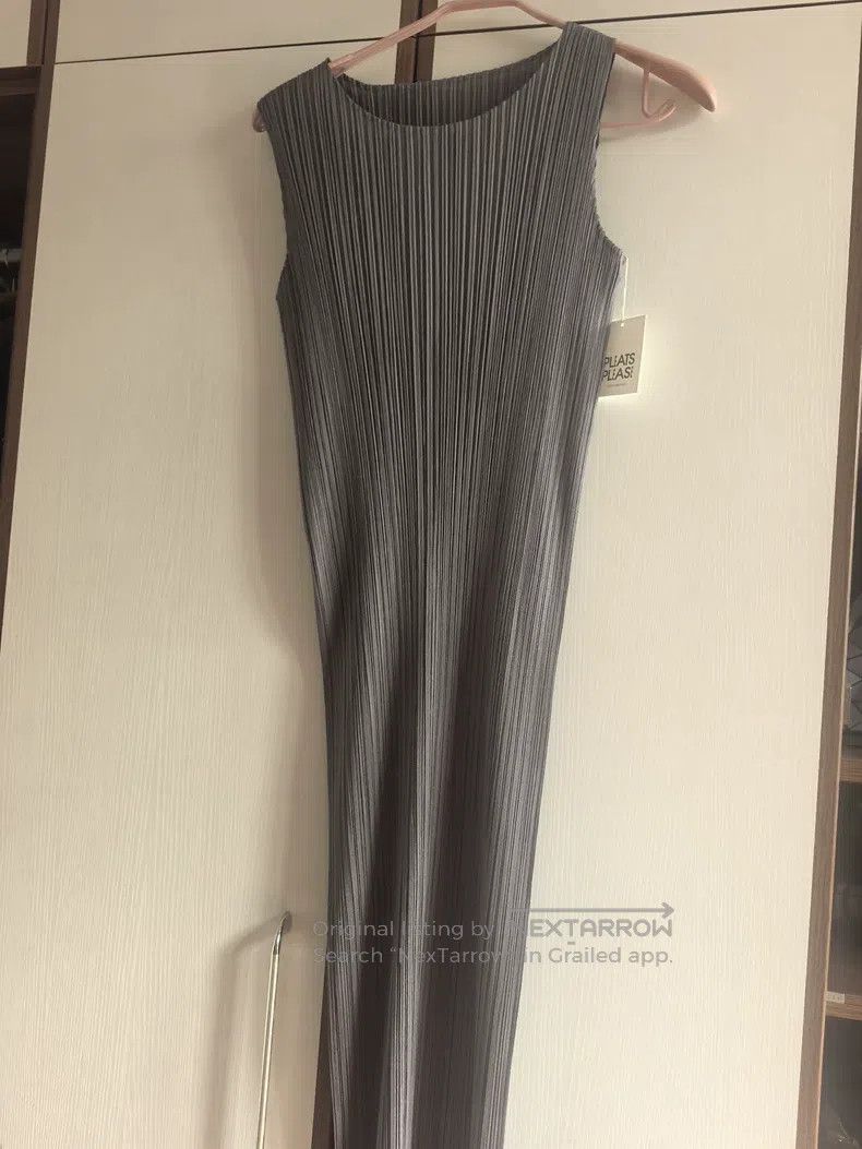 Issey Miyake Issey Miyake Light Gray Camisole Dress Size M / US 6-8 / IT 42-44 - 1 Thumbnail