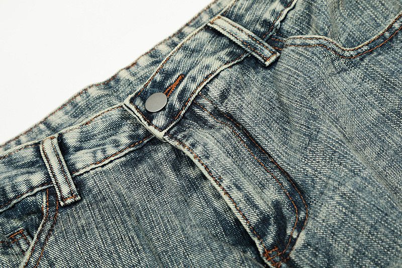 Vintage American retro straight washed wide-leg jeans for men Size US 32 / EU 48 - 3 Thumbnail