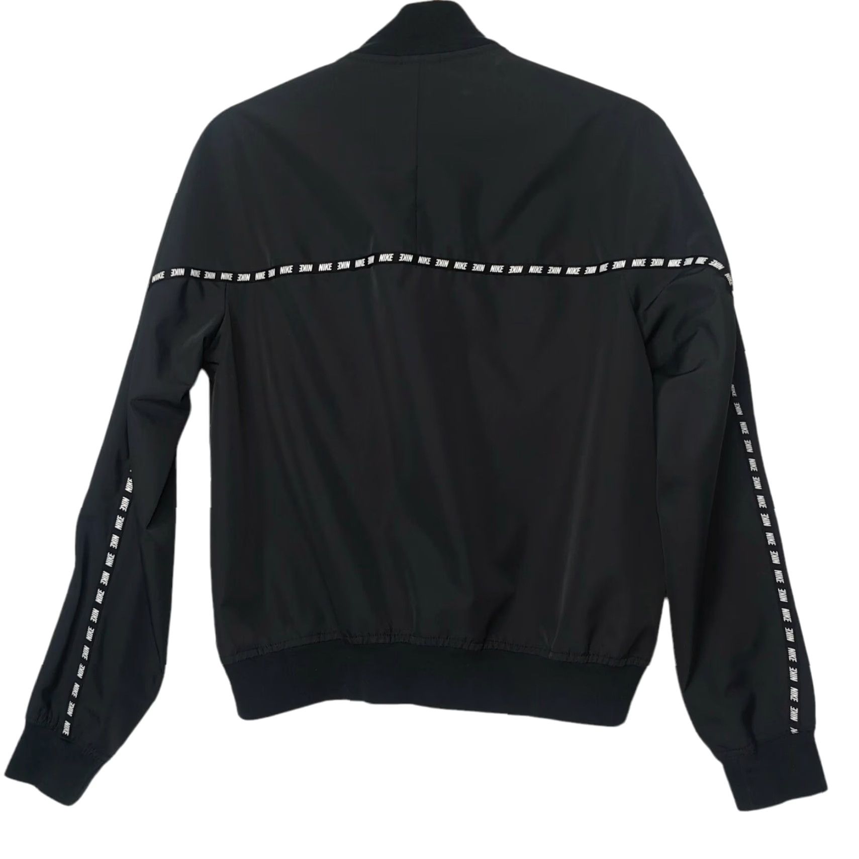 Nike Nike Jacket Women S Black Zip Athletic Logo Spell Out Trim Athleisure Sporty Womens Size S / US 4 / IT 40 - 2 Thumbnail