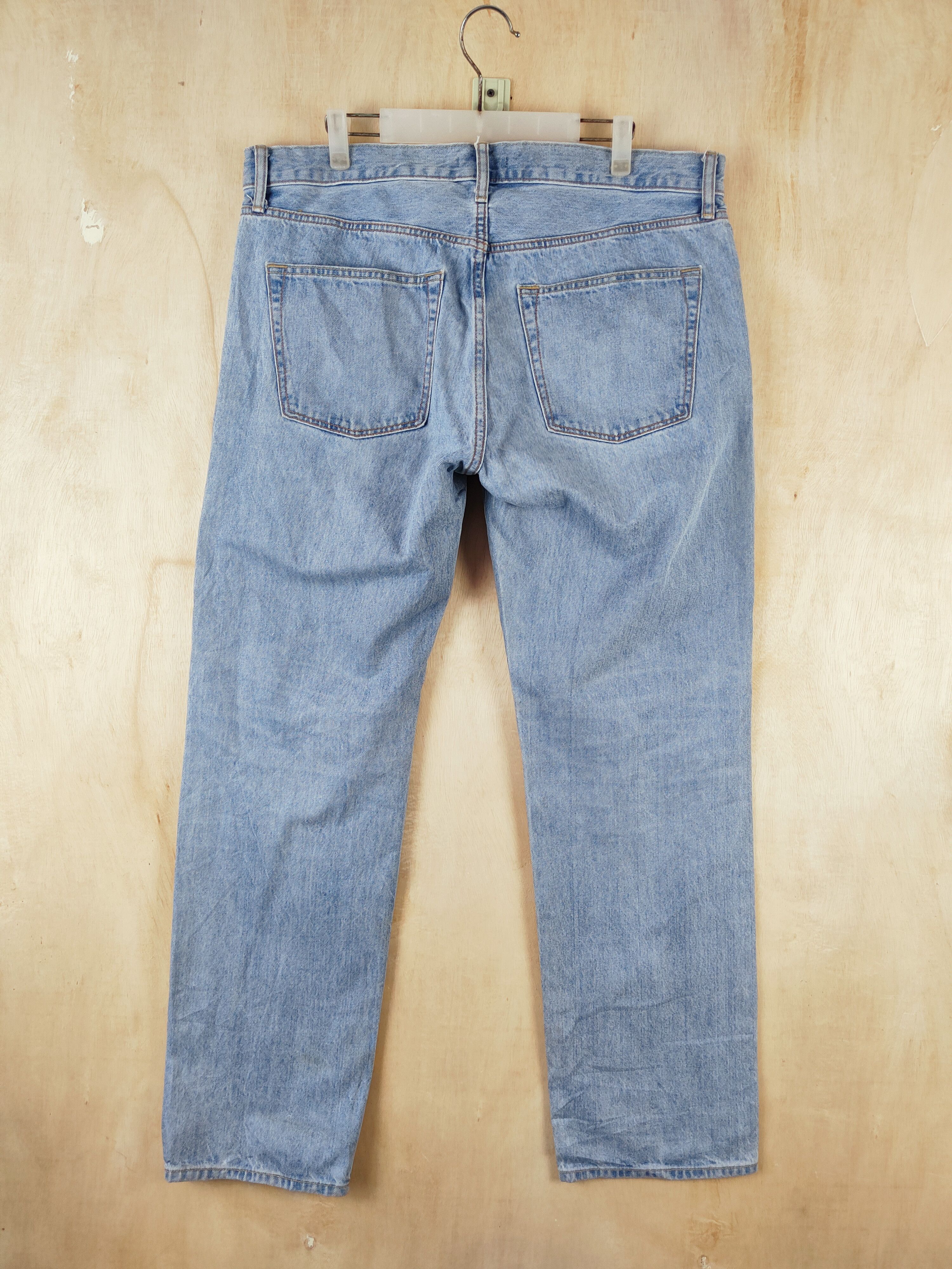 Japanese Brand Uniqlo Blue Distressed Ripped Jeans #S2657 Size US 38 / EU 54 - 7 Thumbnail