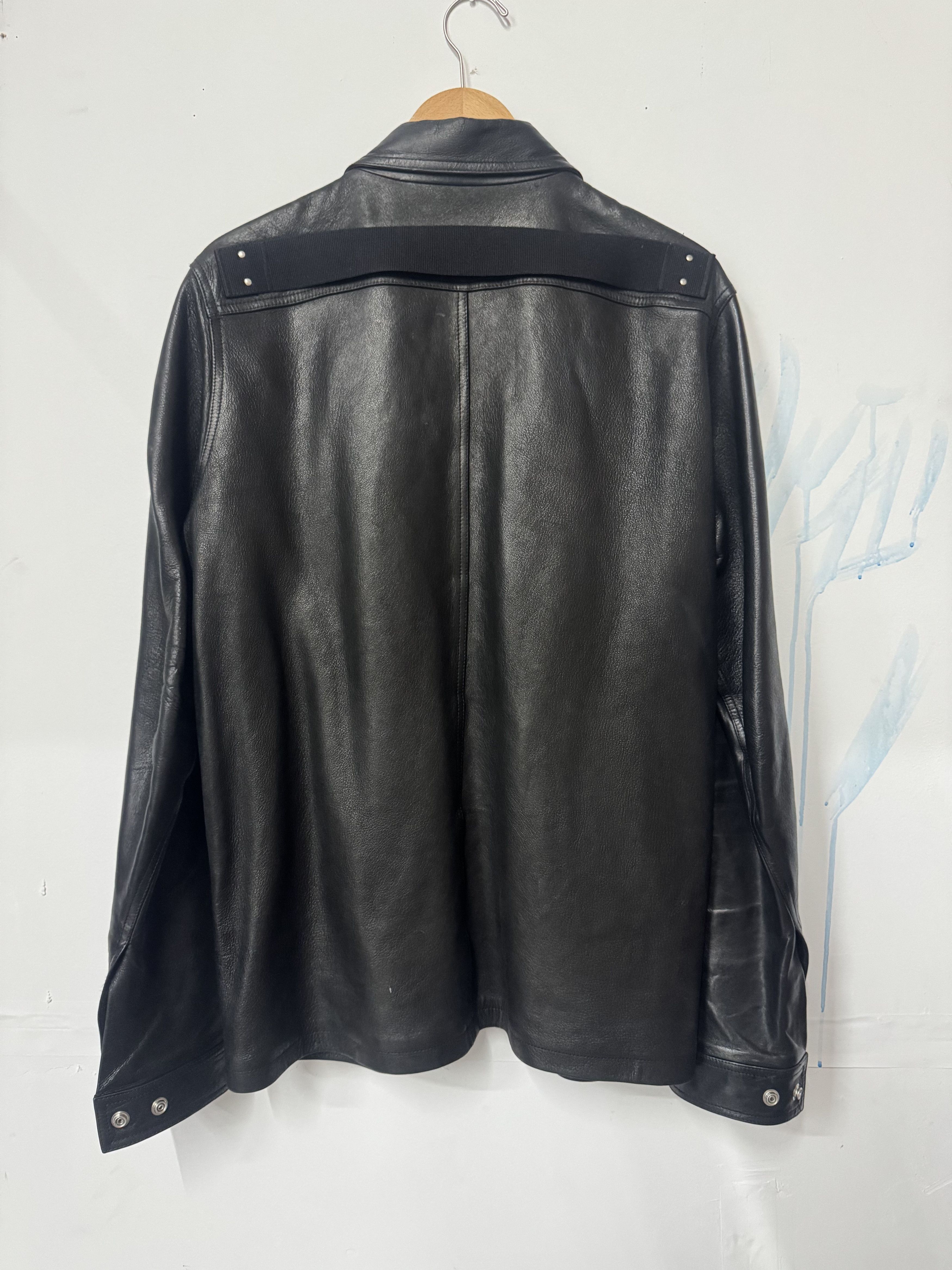 Rick Owens Rick Owens FW03 Brad Black Leather Zip Jacket – SOPU SYS 23 Size US S / EU 44-46 / 1 - 4 Thumbnail