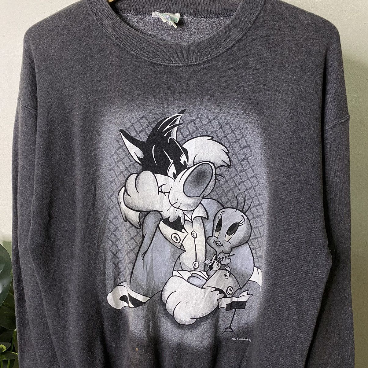 Cartoon Network × Vintage × Warner Bros Vintage 1990s Looney Tunes Sylvester & Tweety Sweatshirt Size US M / EU 48-50 / 2 - 2 Thumbnail