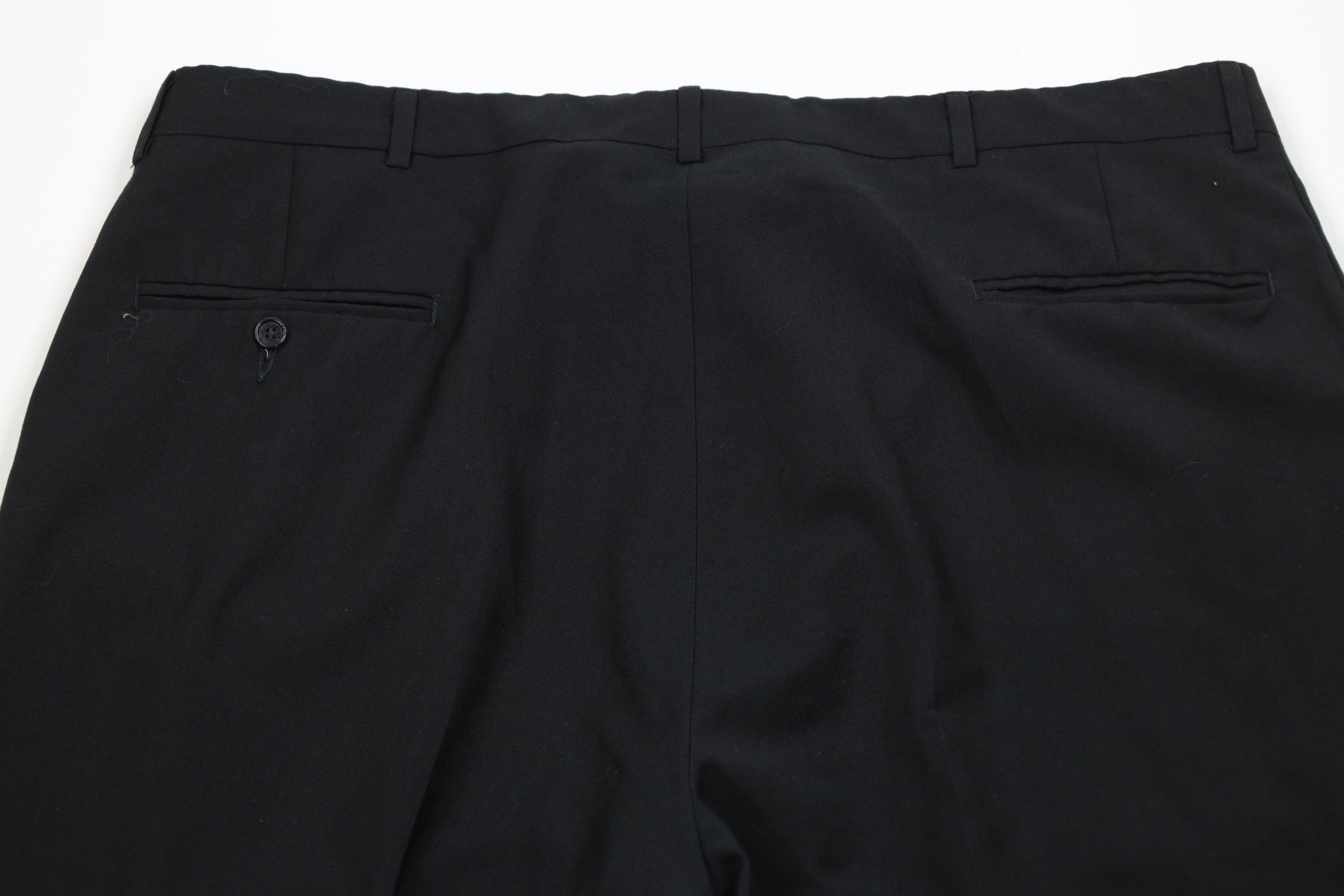 Vintage Vintage 90s Streetwear Flared Wide Leg Chino Pants Black Size US 42 / EU 58 - 10 Thumbnail
