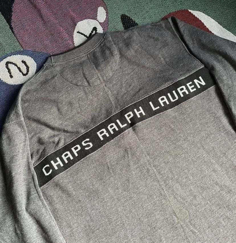 Polo Ralph Lauren × Vintage Vintage Chaps Ralph Lauren Oversized Logo Sweatshirt Size L Size US M / EU 48-50 / 2 - 4 Thumbnail
