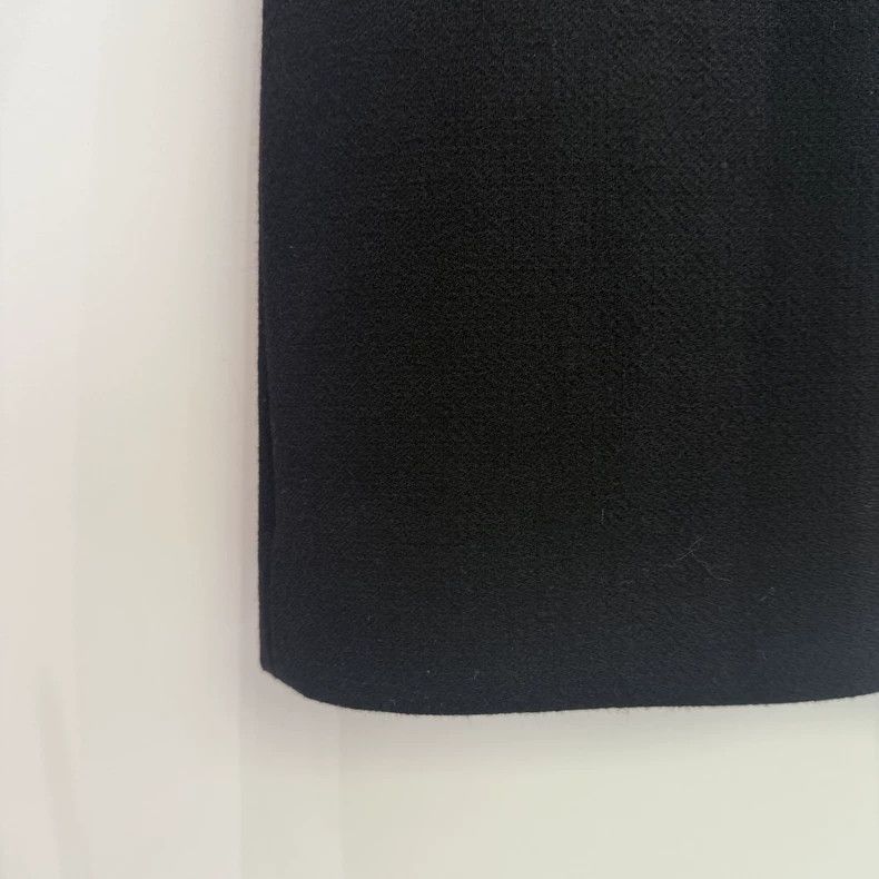 Balenciaga Balenciaga Black Wool Skirt Size 35" - 4 Thumbnail