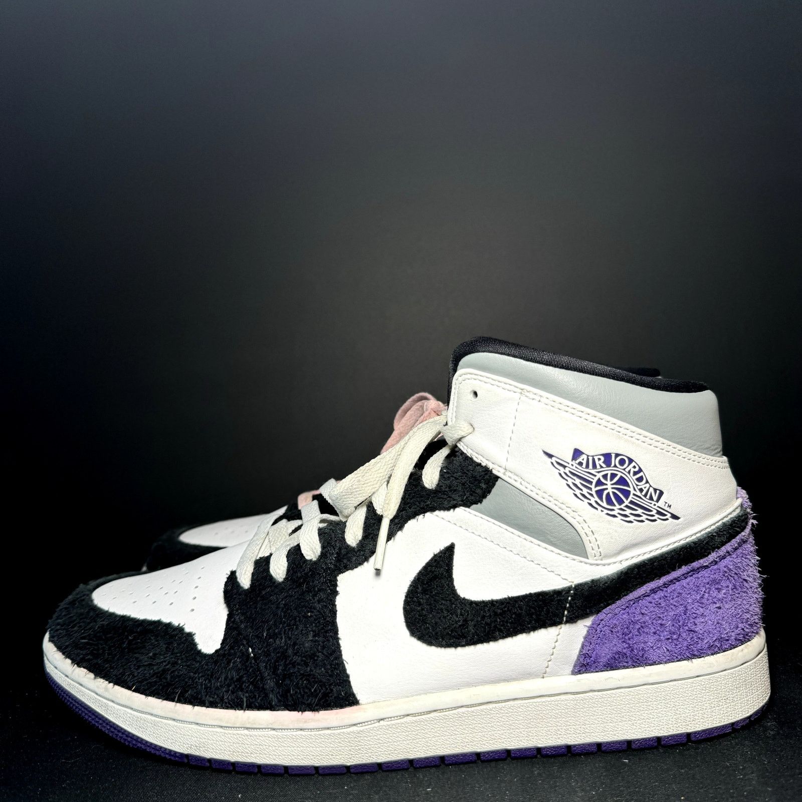 Jordan Brand × Nike Air Jordan 1 Mid SE Varsity Purple Men's Shoes - Size 11 Size US 11 / EU 44 - 8 Thumbnail