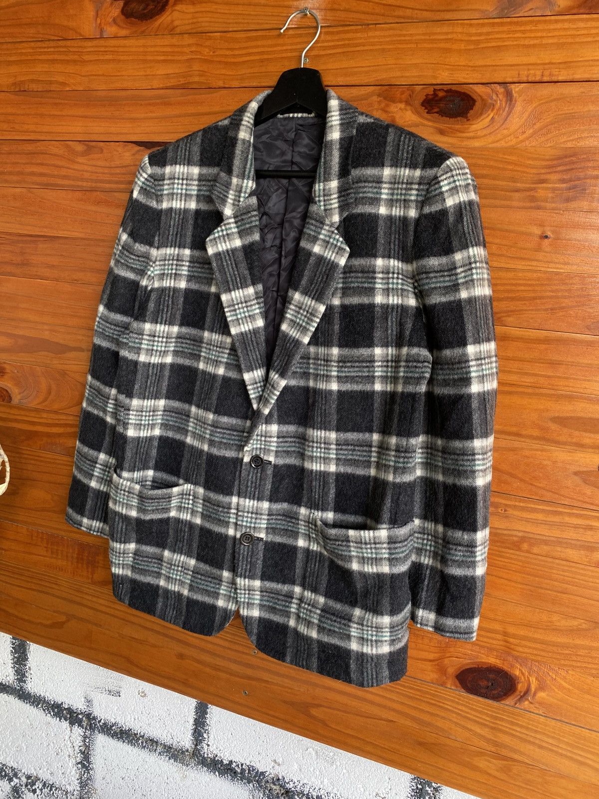 Melrose Vintage Melrose Co. Ltd Plaid Wool Blazer Jacket – Classic Size US M / EU 48-50 / 2 - 4 Thumbnail