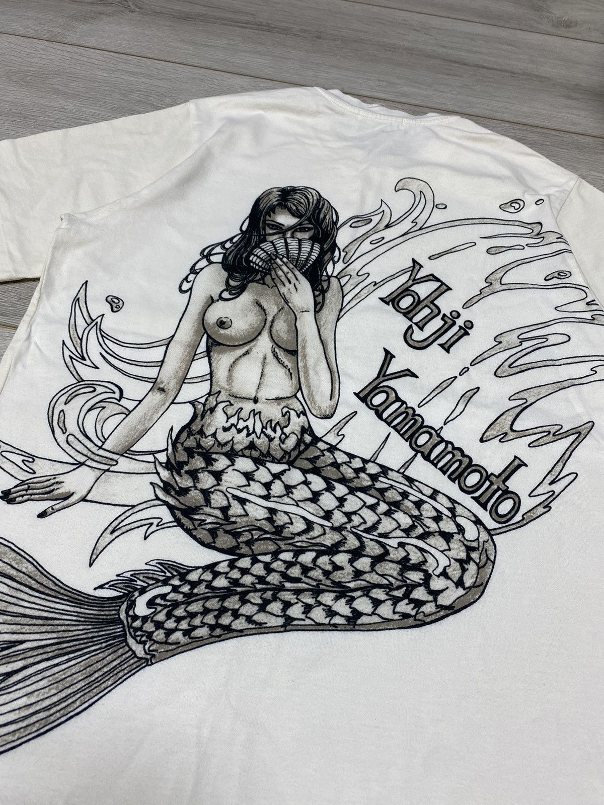 Yohji Yamamoto Yohji Yamamoto 🧜‍♀️ nude Mermaid tits T Shirt Size US M / EU 48-50 / 2 - 3 Thumbnail