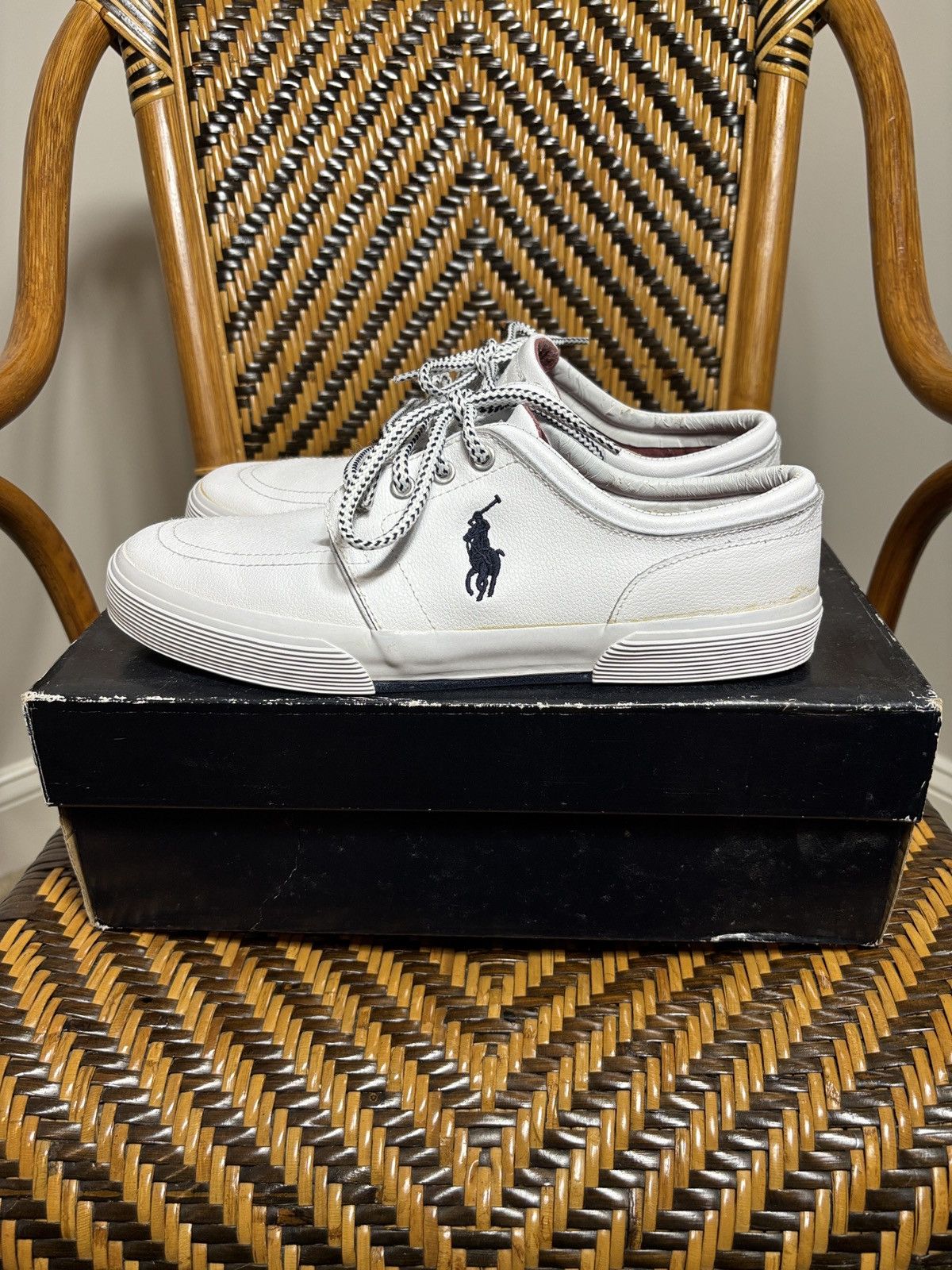 Polo Ralph Lauren Polo Ralph Lauren Faxon Low Top Sneakers 10.5 Men’s Size US 10.5 / EU 43-44 - 1 Thumbnail