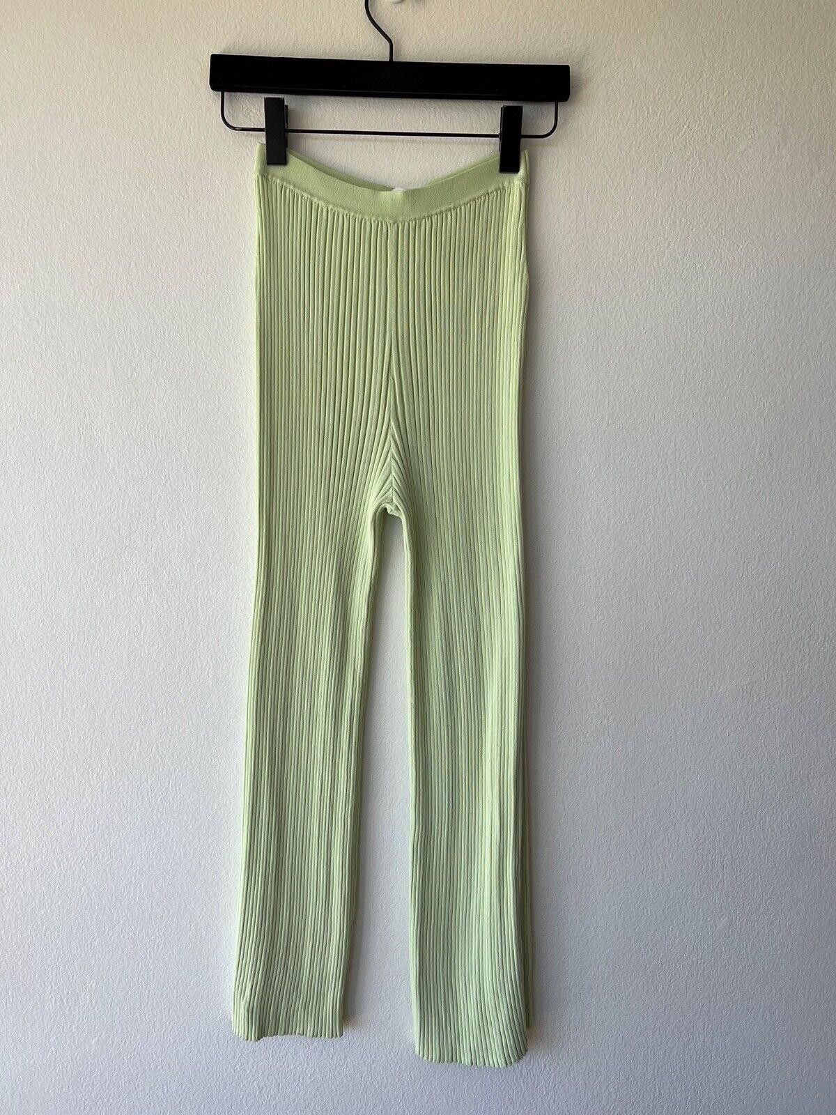 Dion Lee New dion lee float rib pant knit knitted rib small s 8 green Size 28" / US 6 / IT 42 - 1 Thumbnail