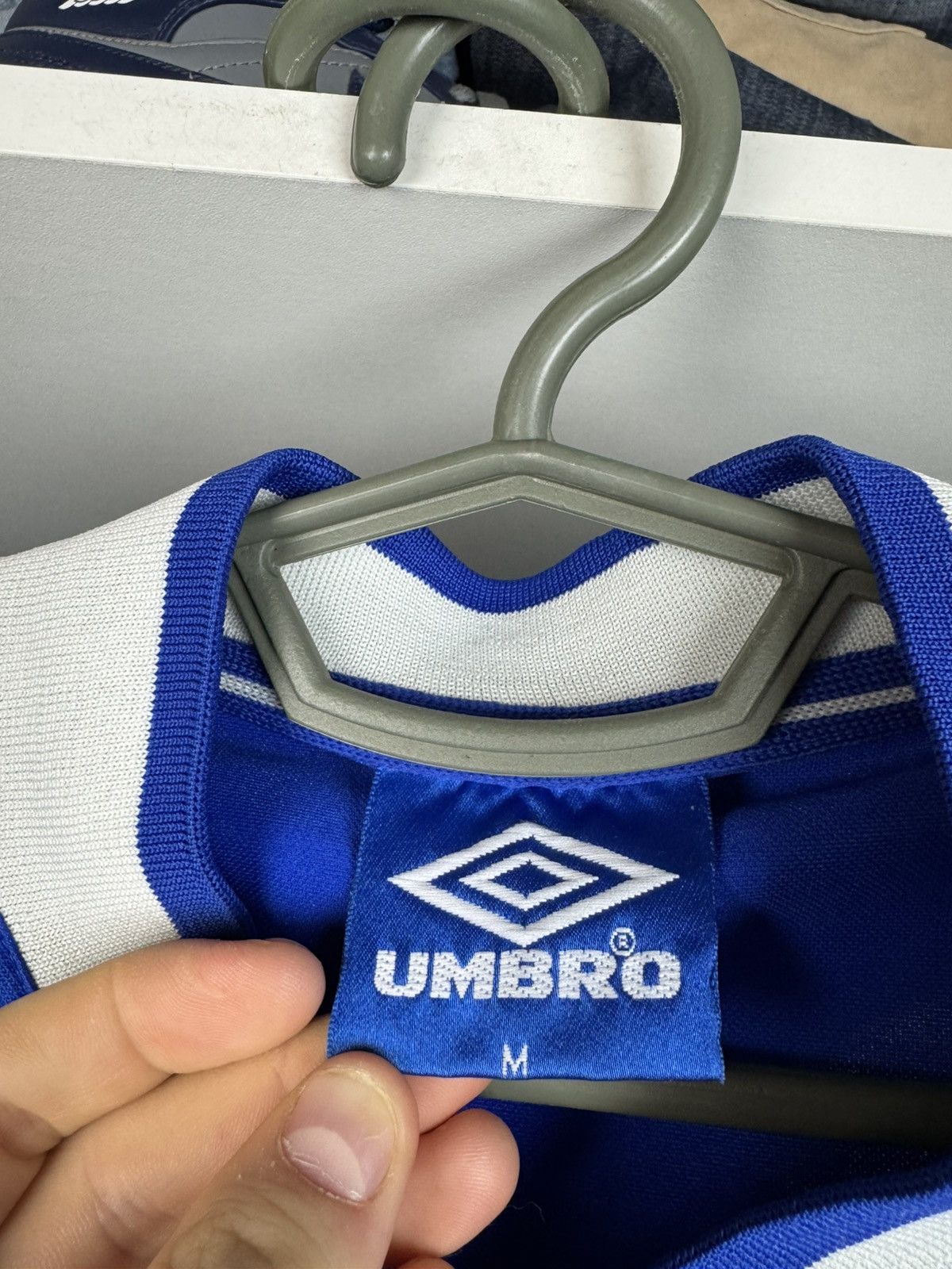 Umbro Vntg 1999 2000 Everton FC Home Football Shirt Soccer Jersey Size US M / EU 48-50 / 2 - 3 Thumbnail