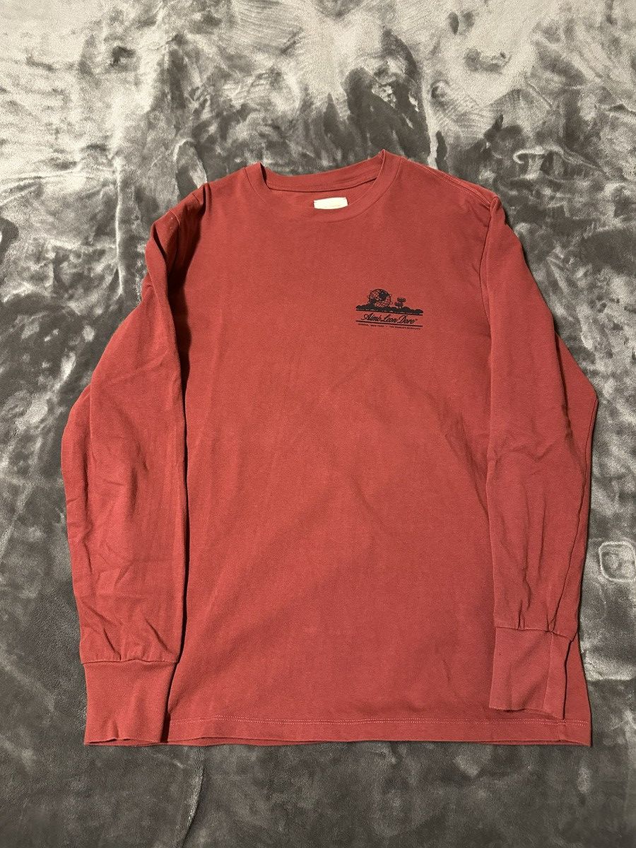 Aime Leon Dore Aime Leon Dore Unisphere Longsleeve | Burgundy Size US M / EU 48-50 / 2 - 2 Thumbnail