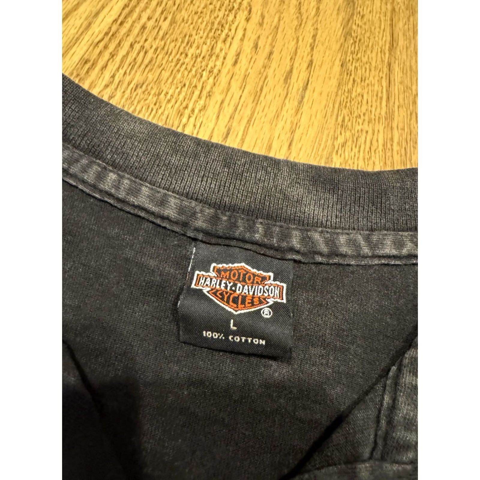 Harley Davidson VINTAGE Harley-Davidson Polo Shirt Men's Large L/XL Illinois 90s Gray Cotton Short Sleeve Collared 100% Cotton Biker Motorcycle 90s Size US L / EU 52-54 / 3 - 6 Thumbnail