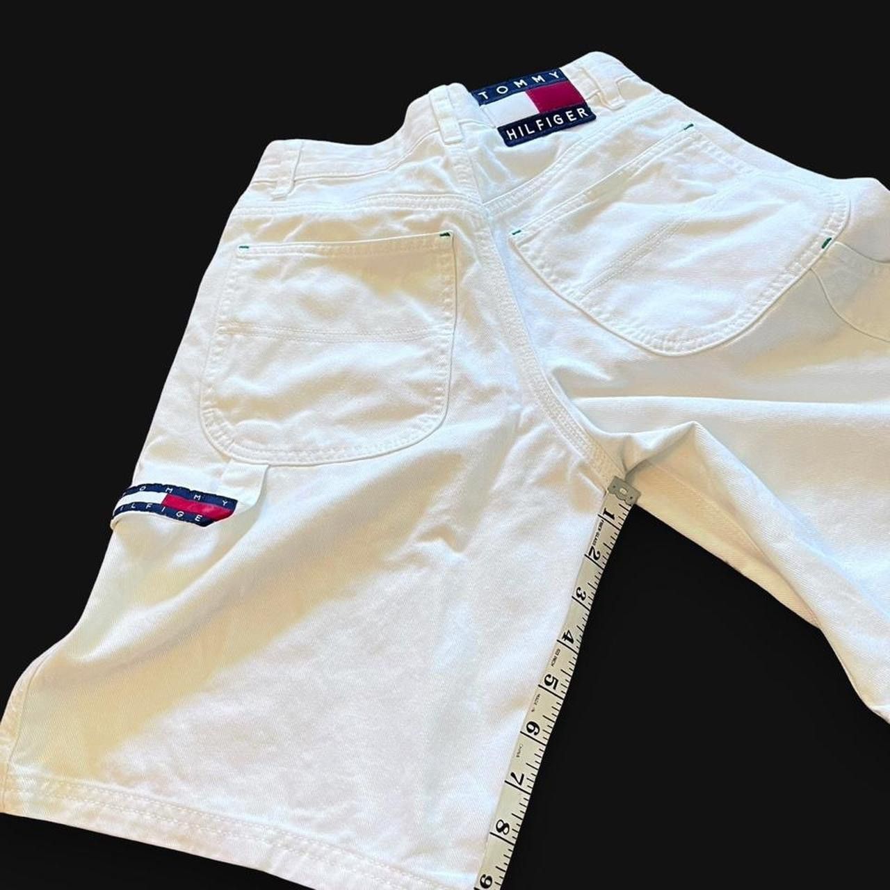 Tommy Hilfiger TOMMY HILFIGER • 1990s WHITE CARGO HIGH WAIST SHORTS XXS XS Size 24" / US 00 / IT 34 - 3 Thumbnail