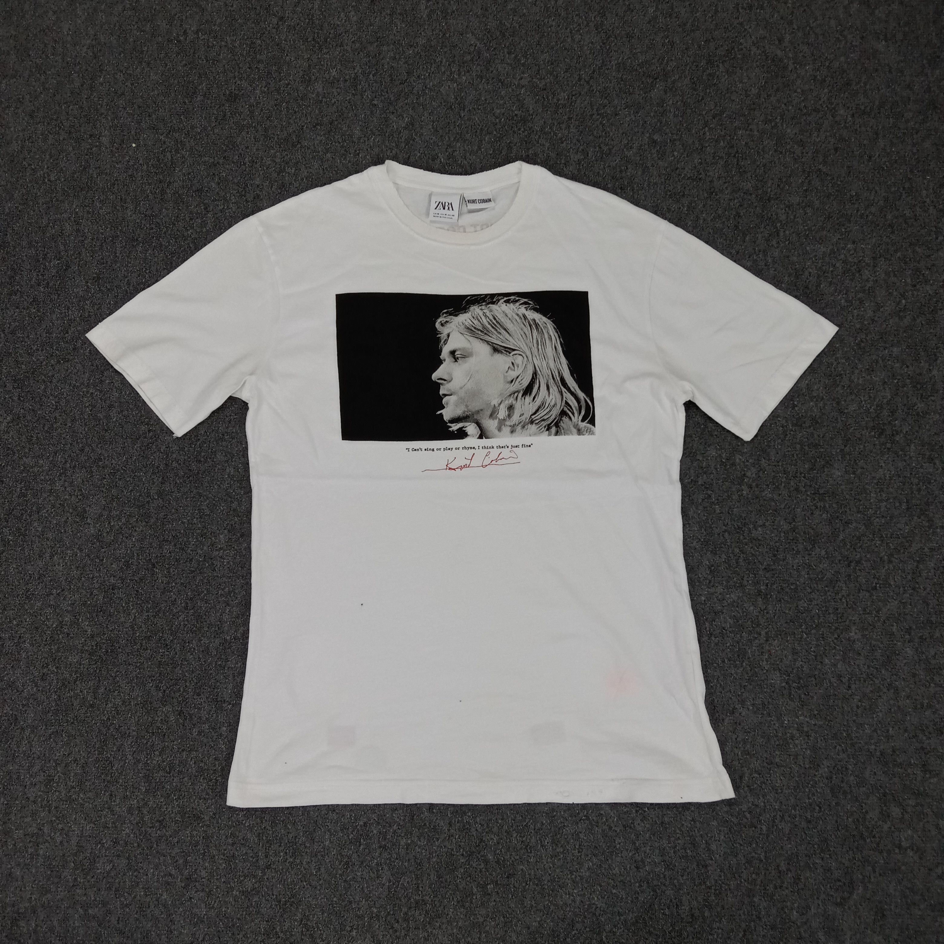 Vintage × Zara Zara X Kurt Nirvana Grunge Style Band Tshirt Size US L / EU 52-54 / 3 - 1 Thumbnail