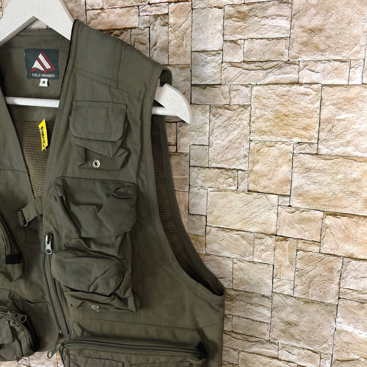Japanese Brand Field Member fishing gear multipocket Green Vest #A1048 Size US M / EU 48-50 / 2 - 8 Thumbnail