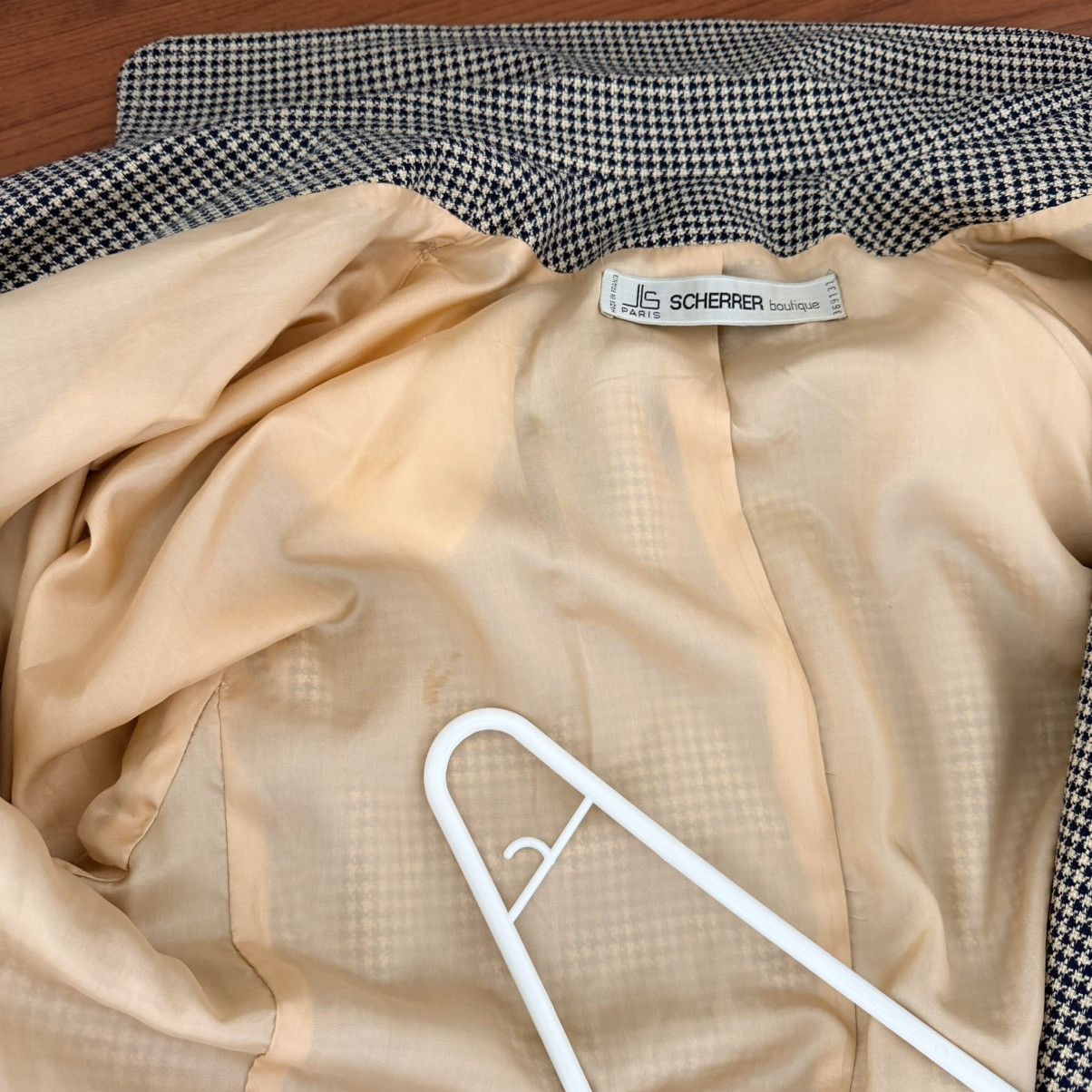 Jean-Louis Scherrer Vtg Jean-Louis Scherrer Paris Safari DB Belted Blazer Wool Size L / US 10 / IT 46 - 15 Thumbnail