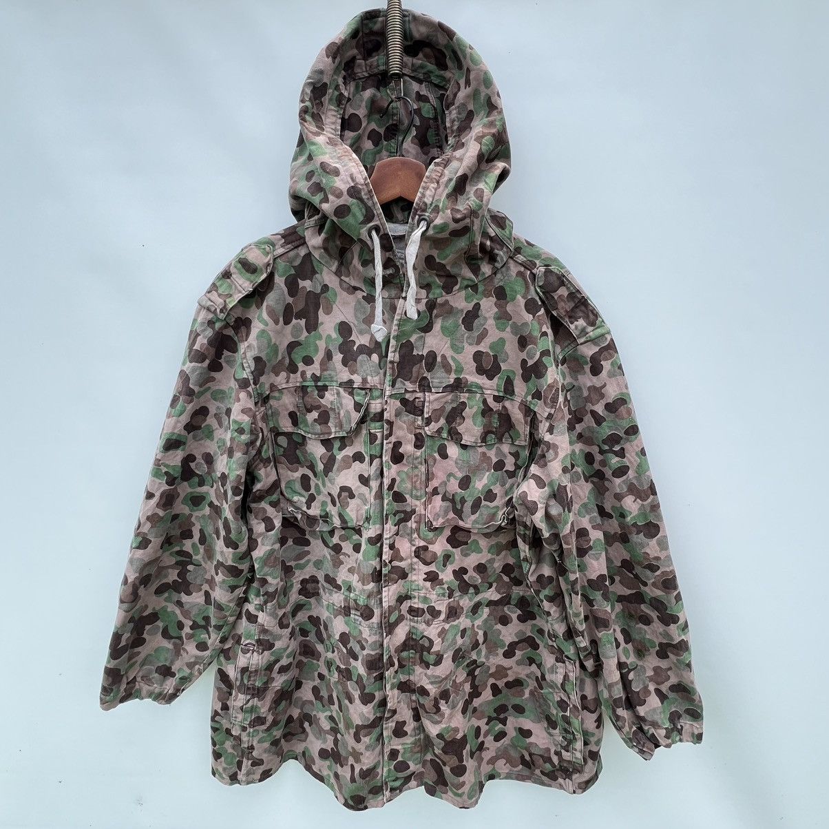 Vintage Vintage 60’s Austrian Army KAZ69 Pea Dot Field Jacket Size US L / EU 52-54 / 3 - 1 Thumbnail