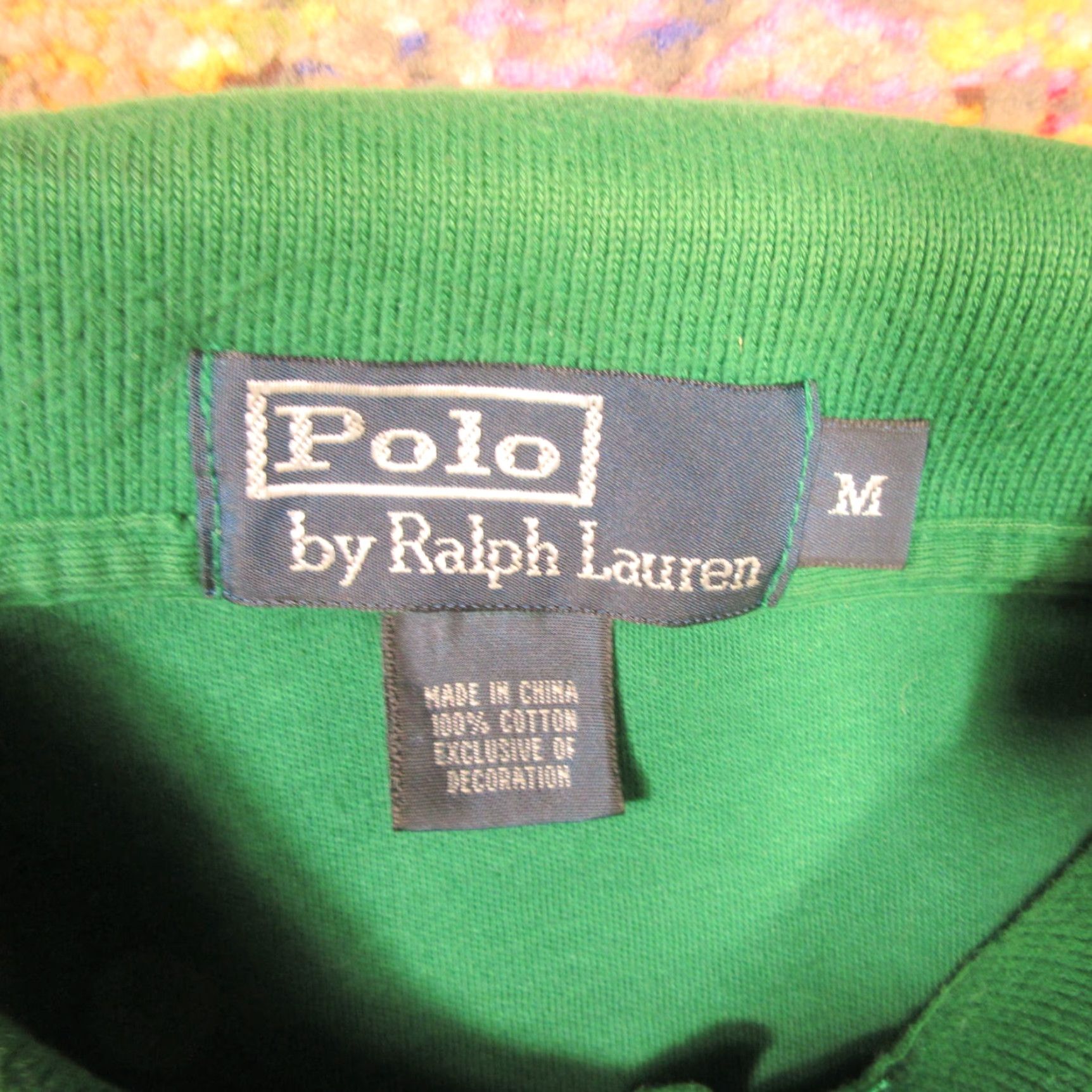 Polo Ralph Lauren VTG Polo Ralph Lauren Polo Shirt Mens M Oversized Green Distressed Size US M / EU 48-50 / 2 - 4 Thumbnail