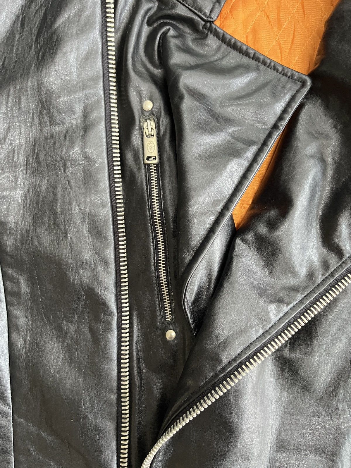 Jean Charles De Castelbajac Rare Je De Castelbajac Double Collar Leather Long Coat Size US M / EU 48-50 / 2 - 7 Thumbnail
