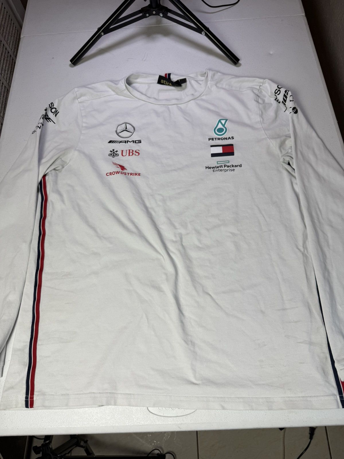 Mercedes-Benz MERCEDES AMG PETRONAS MOTORSPORT SHIRT JERSEY LONG Sz XL Size US XL / EU 56 / 4 - 2 Thumbnail