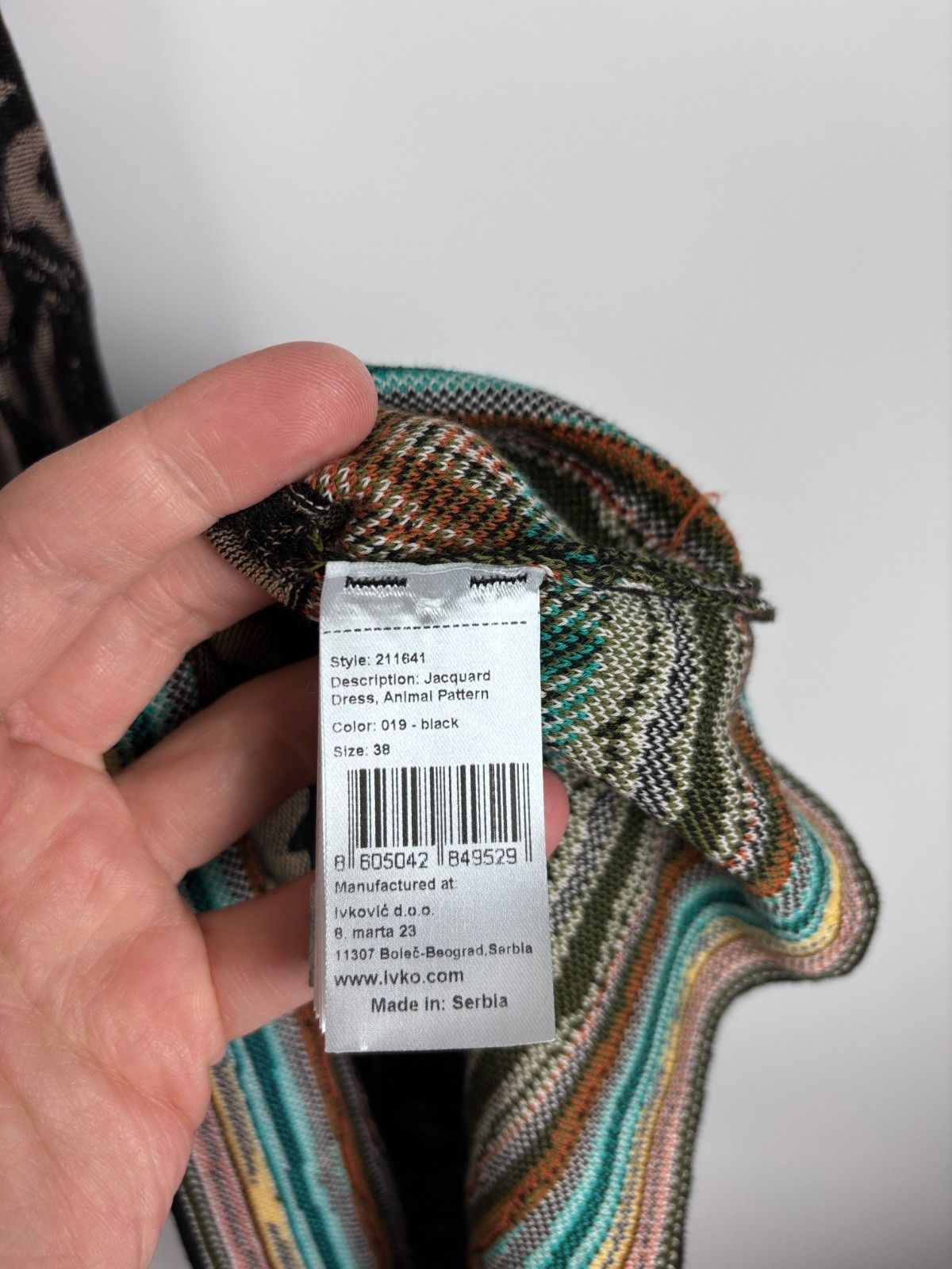 Other IVKO Jacquard Dress Animal Pattern A-line Black Size M / 38 Size M / US 6-8 / IT 42-44 - 9 Thumbnail