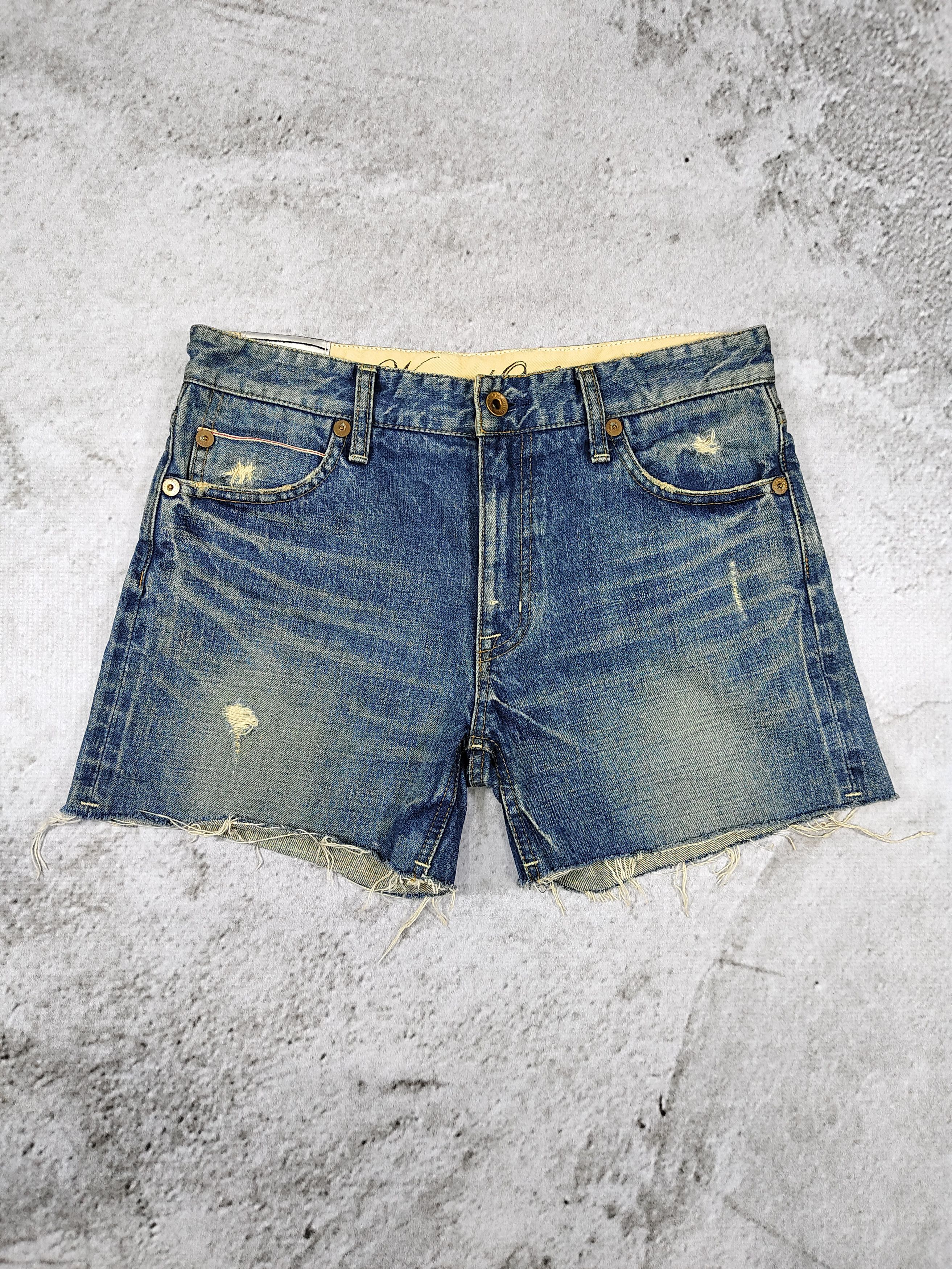 Vivienne Westwood Westwood Outfitters- Punk Grunge Distressed Selvedge Shorts Size 30" / US 8 / IT 44 - 1 Thumbnail