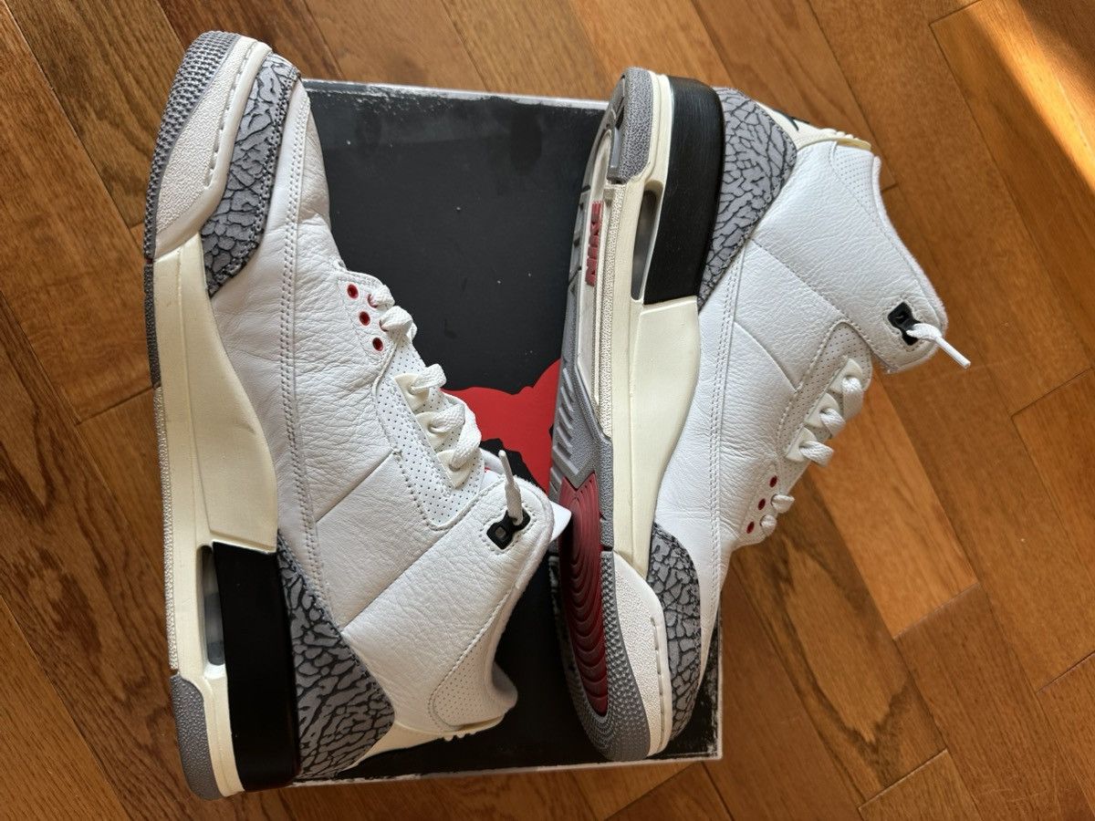 Jordan Brand × Nike Air Jordan 3 White Cement Size US 12 / EU 45 - 2 Thumbnail