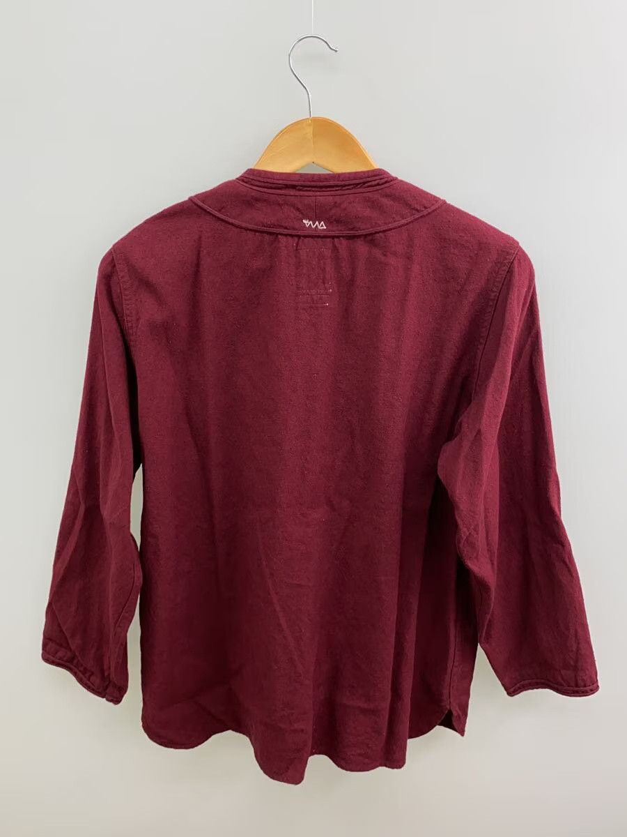 Visvim Visvim Linen Long Sleeve Shirt Bordeaux Plain Size US L / EU 52-54 / 3 - 2 Thumbnail