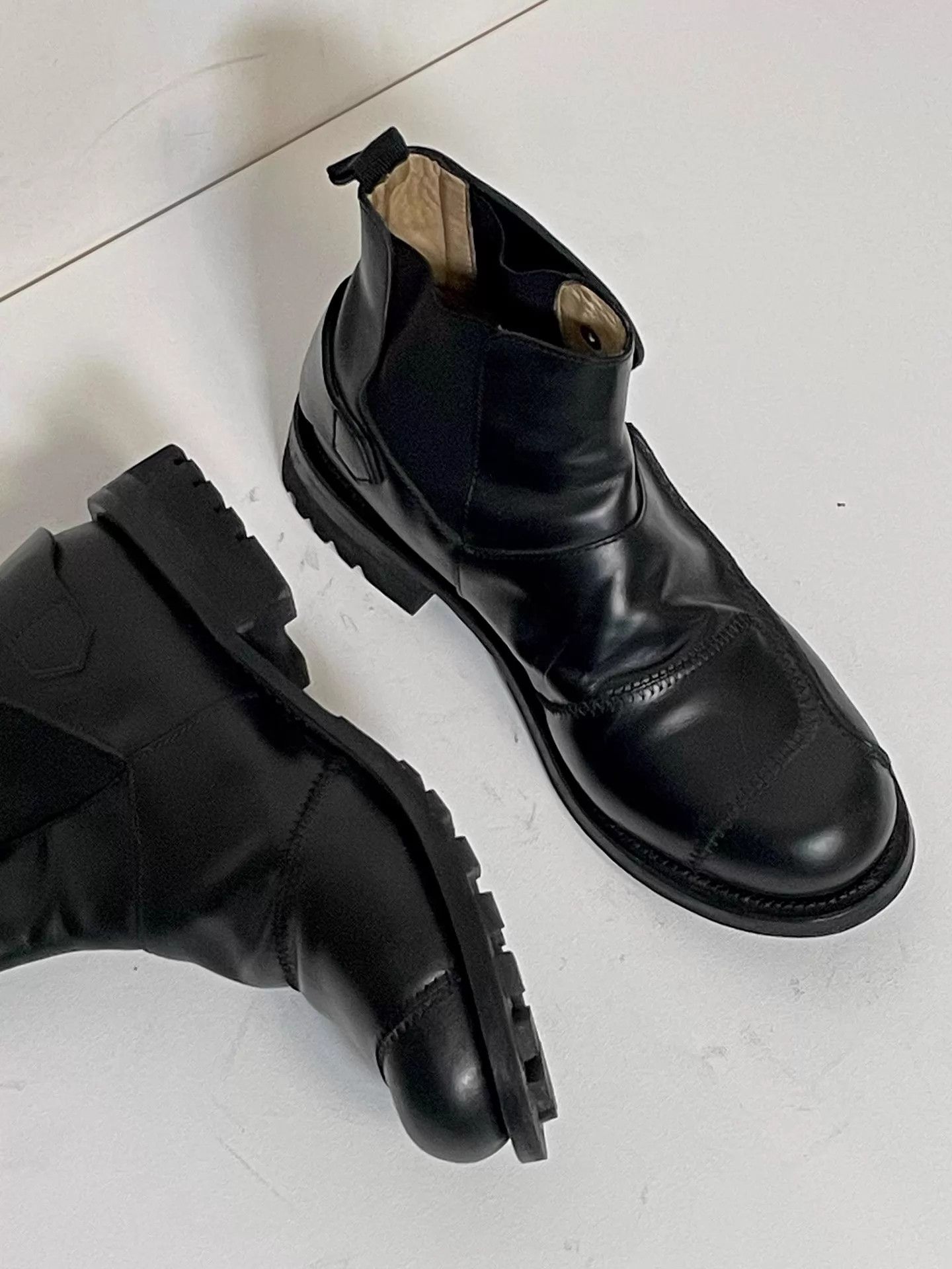Jean Paul Gaultier Jean Paul Gaultier Color Blocked Military Boots Black Size US 9 / EU 42 - 1 Thumbnail