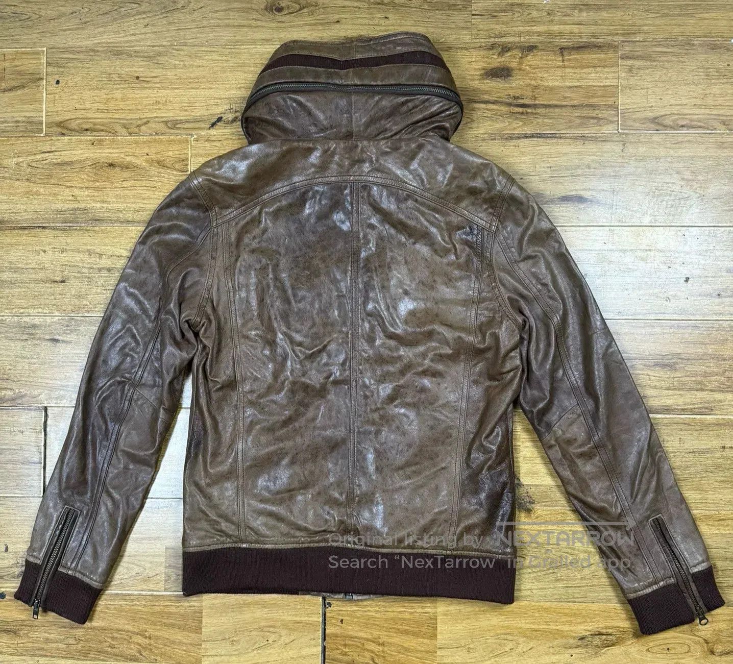 5351 POUR LES FEMMES Stylish Japanese Leather Jacket for Women. Size M / US 6-8 / IT 42-44 - 2 Thumbnail
