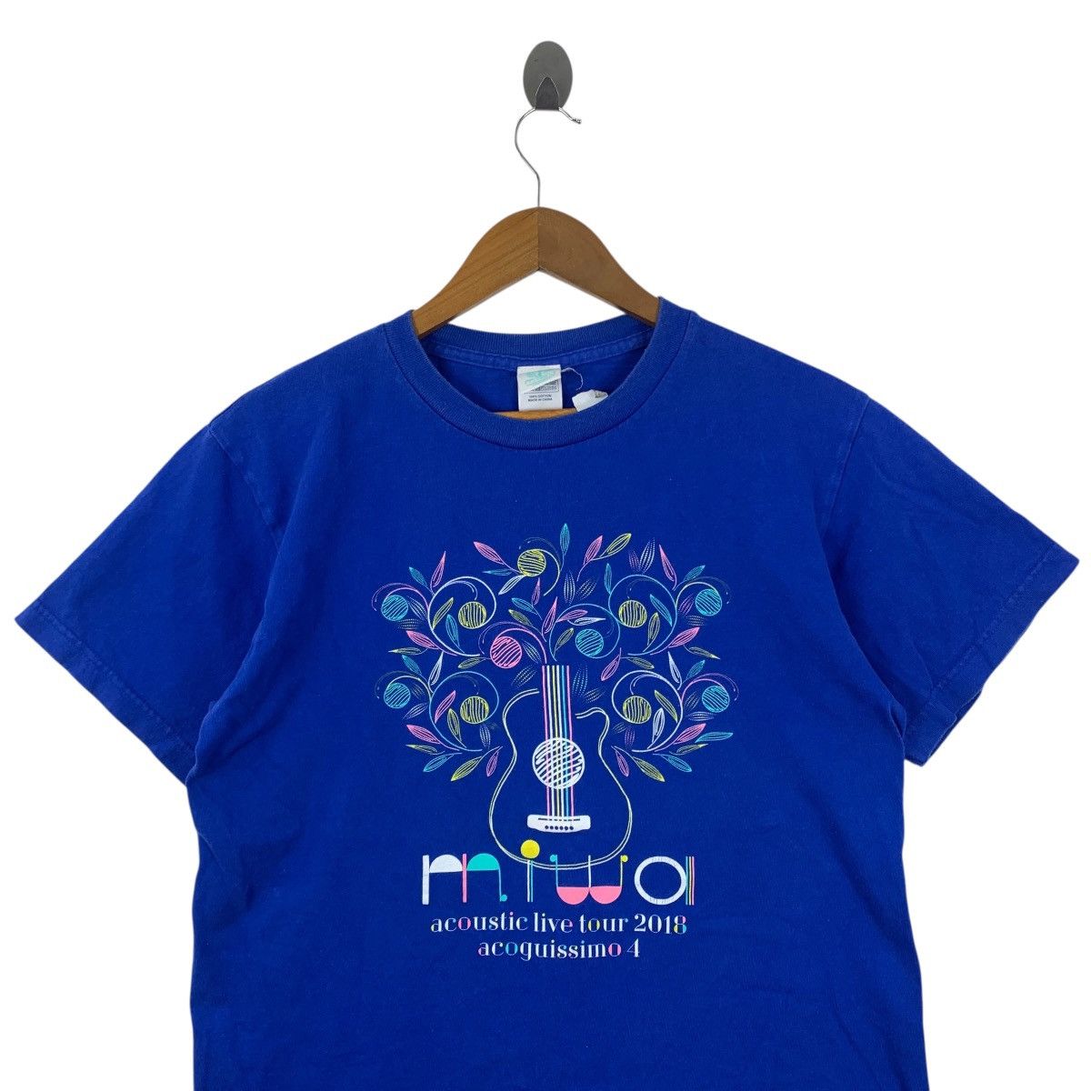 Vintage MIWA ACOUSTIC LIVE Tour 2018 Acoguissimo 4 TShirt Size US M / EU 48-50 / 2 - 2 Thumbnail