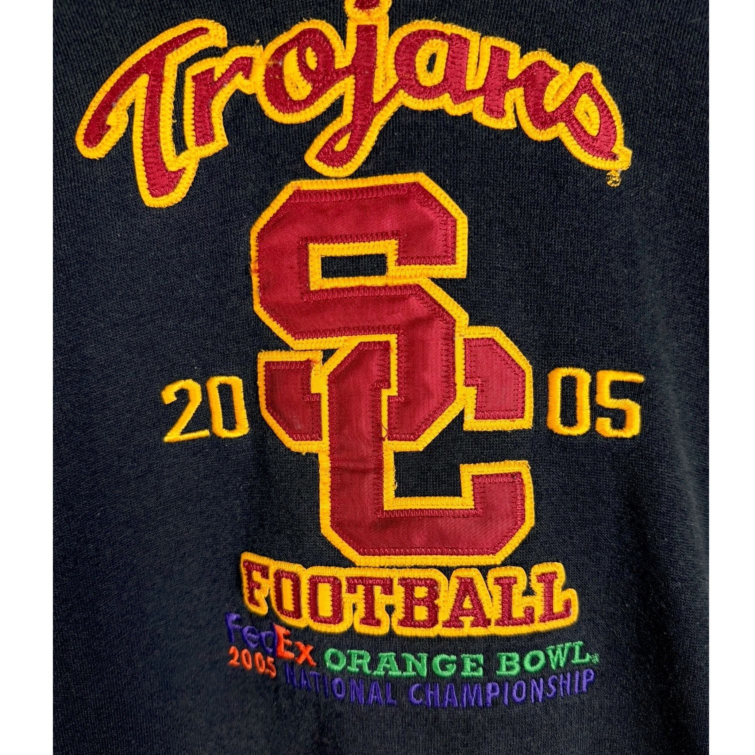 Russell Athletic Y2K USC Trojans Football FedEx Orange Bowl 2005 Hoodie - M Size US M / EU 48-50 / 2 - 2 Thumbnail
