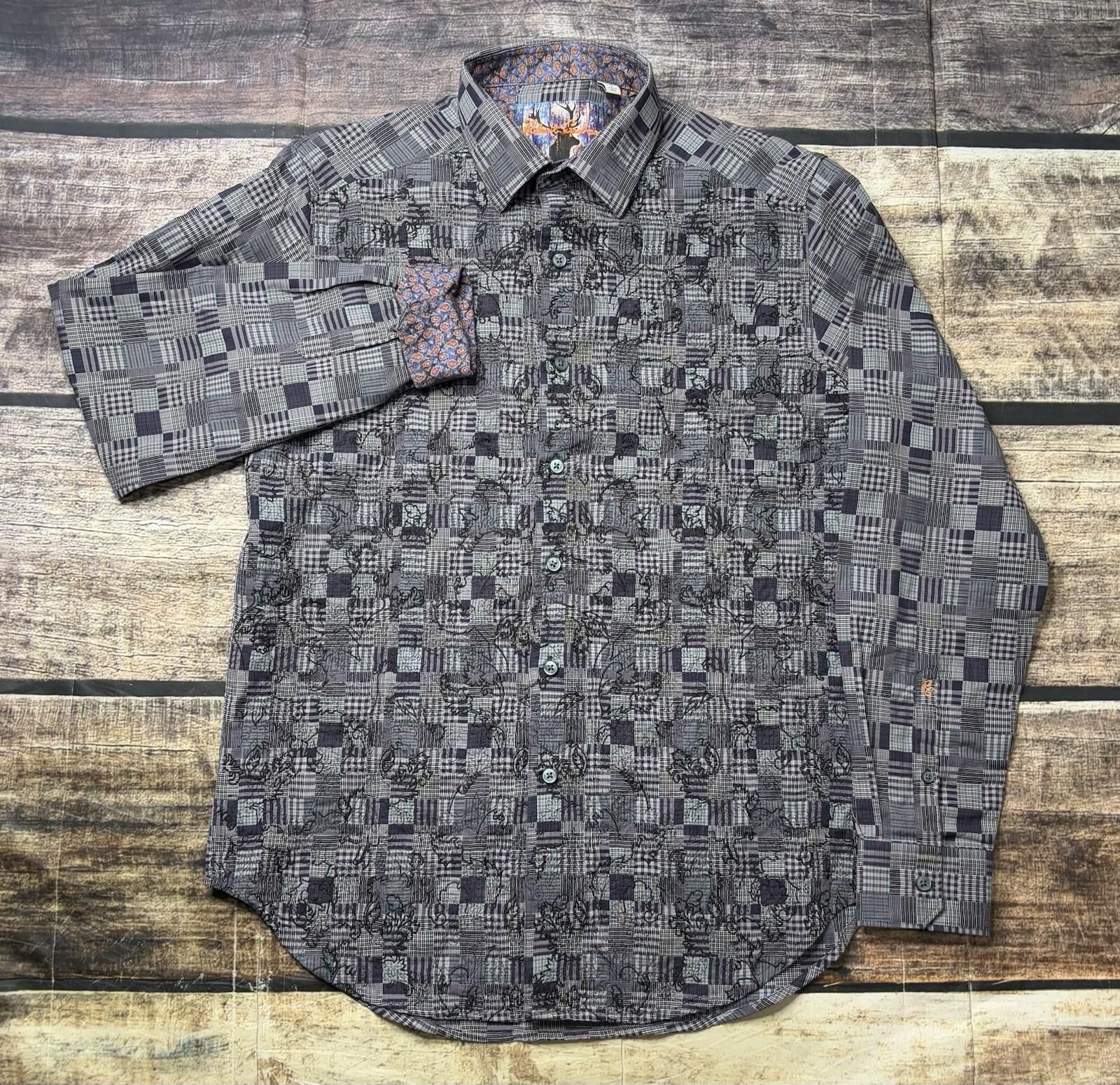 Robert Graham Robert Graham Shirt Mens S Classic Fit Embroidered Patchwork Size US S / EU 44-46 / 1 - 1 Thumbnail