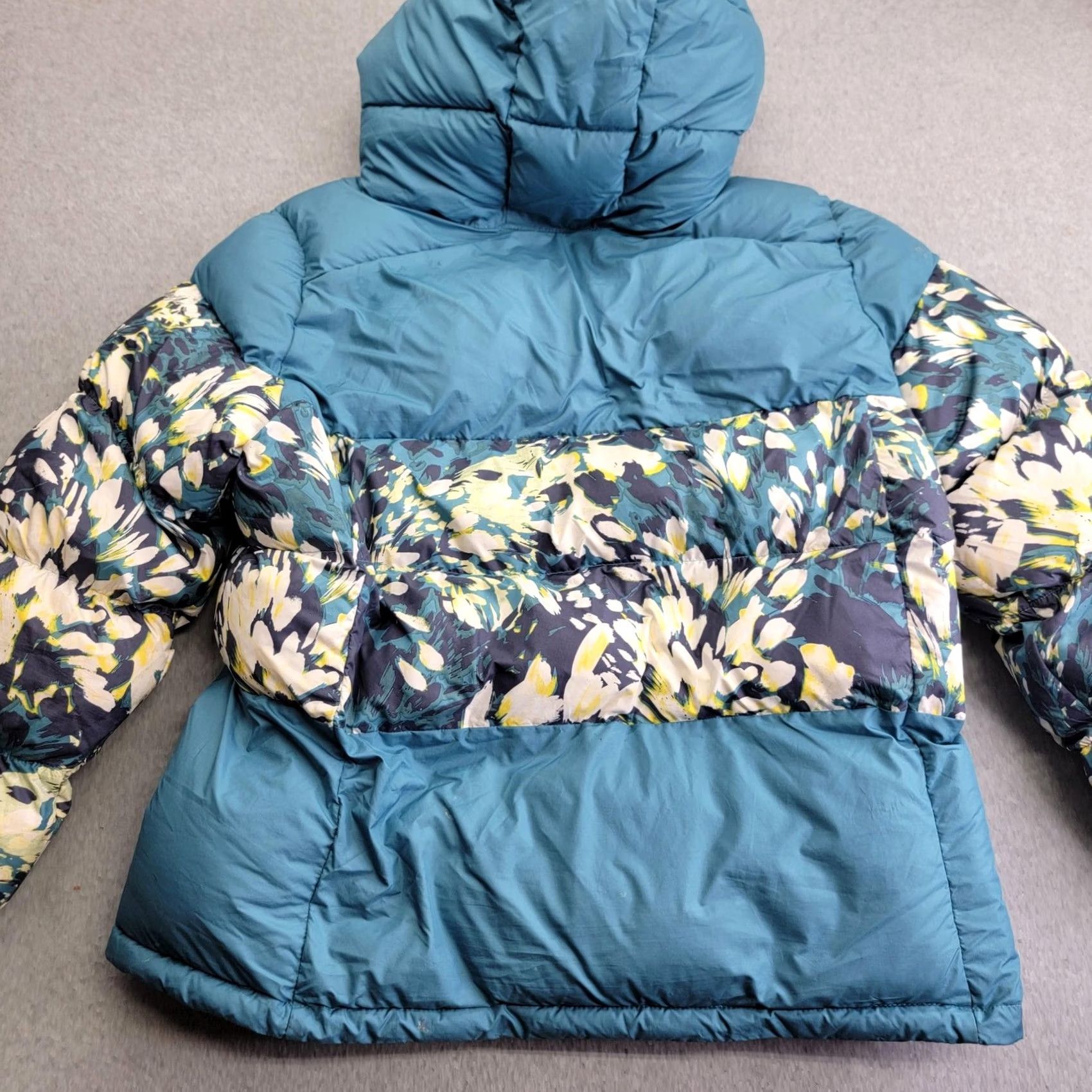 Vintage VINTAGE: No (not vintage) Columbia Jacket Womens XL Teal Blue Hooded Puffer Insulated Floral Winter Coat Size XL / US 12-14 / IT 48-50 - 6 Thumbnail