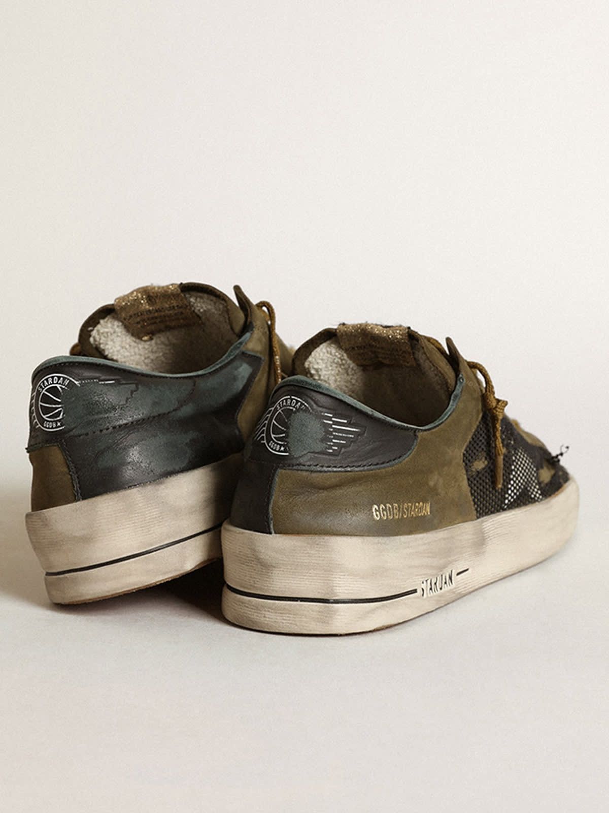 Golden Goose o1w1db10425 Stardan Low-Top Sneakers in Military Green/Black Size US 9 / EU 42 - 5 Thumbnail