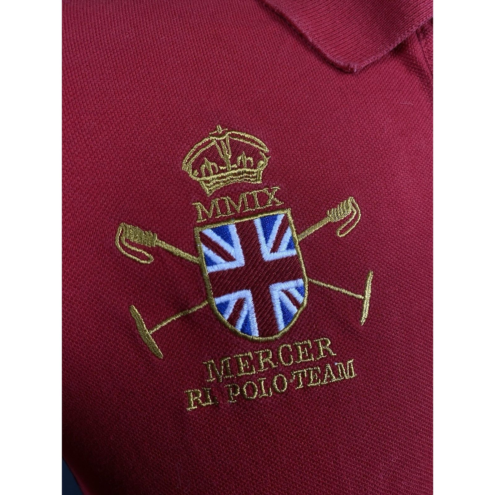 Polo Ralph Lauren Polo by Ralph Lauren Big Logo Vintage Men's Red Collared Pol Size US L / EU 52-54 / 3 - 9 Thumbnail