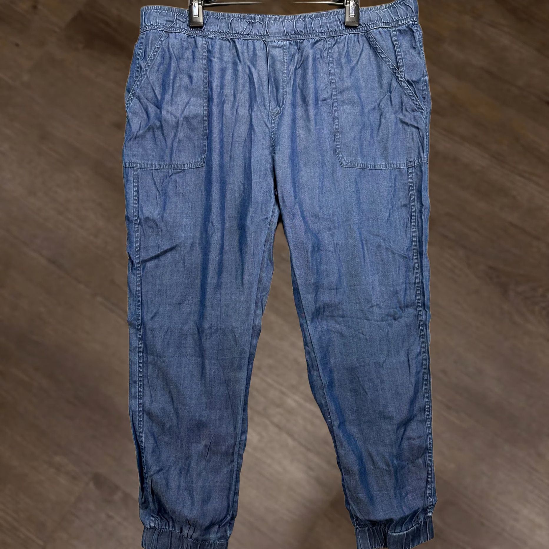 Prana Prana Joggers Womens Medium Blue Lightweight Pants Regular Pockets Elastic Waist Tapered Outdoor 29in Inseam Size 32" / US 10 / IT 46 - 1 Thumbnail