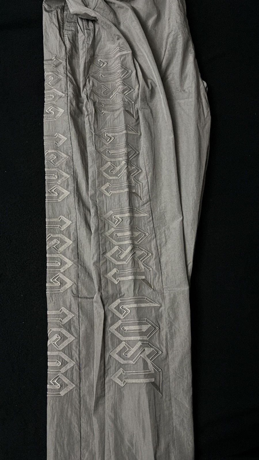 LOST INTRICACY SIZE 3XL Lost Intricacy Grey/Grey Track Pants Size US 44 / EU 60 - 4 Thumbnail