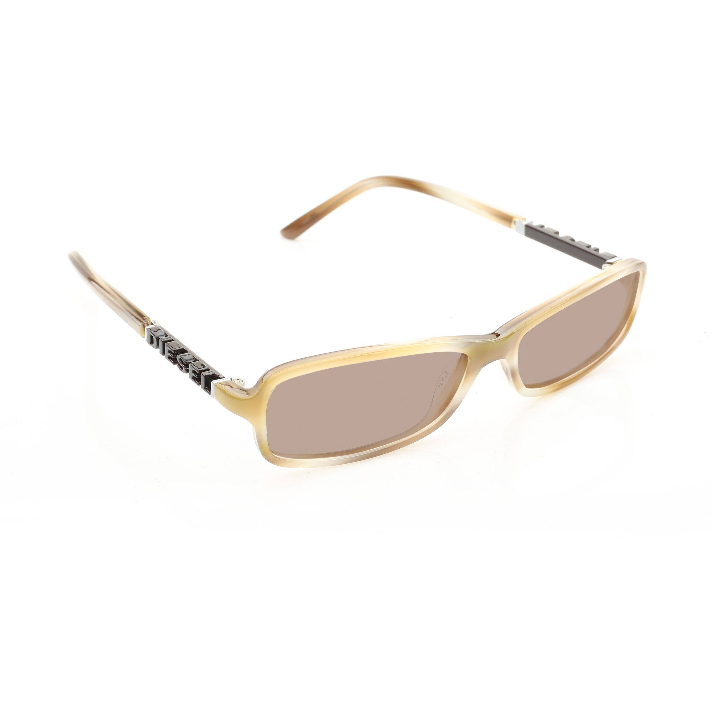 Diesel Diesel '00s Black Signature Tortoise Rectngular Sunglasses Size ONE SIZE - 1 Thumbnail