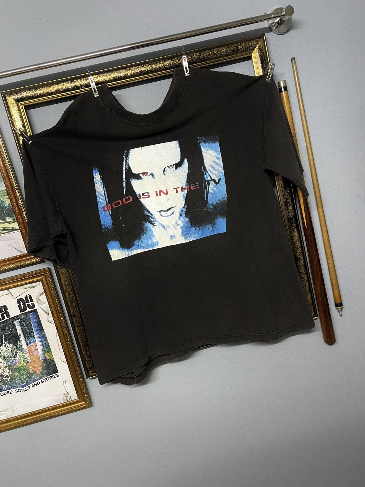 Band Tees Vintage 90s Original Marilyn Manson God Tv Sunfaded Band Tee Size US XL / EU 56 / 4 - 2 Thumbnail