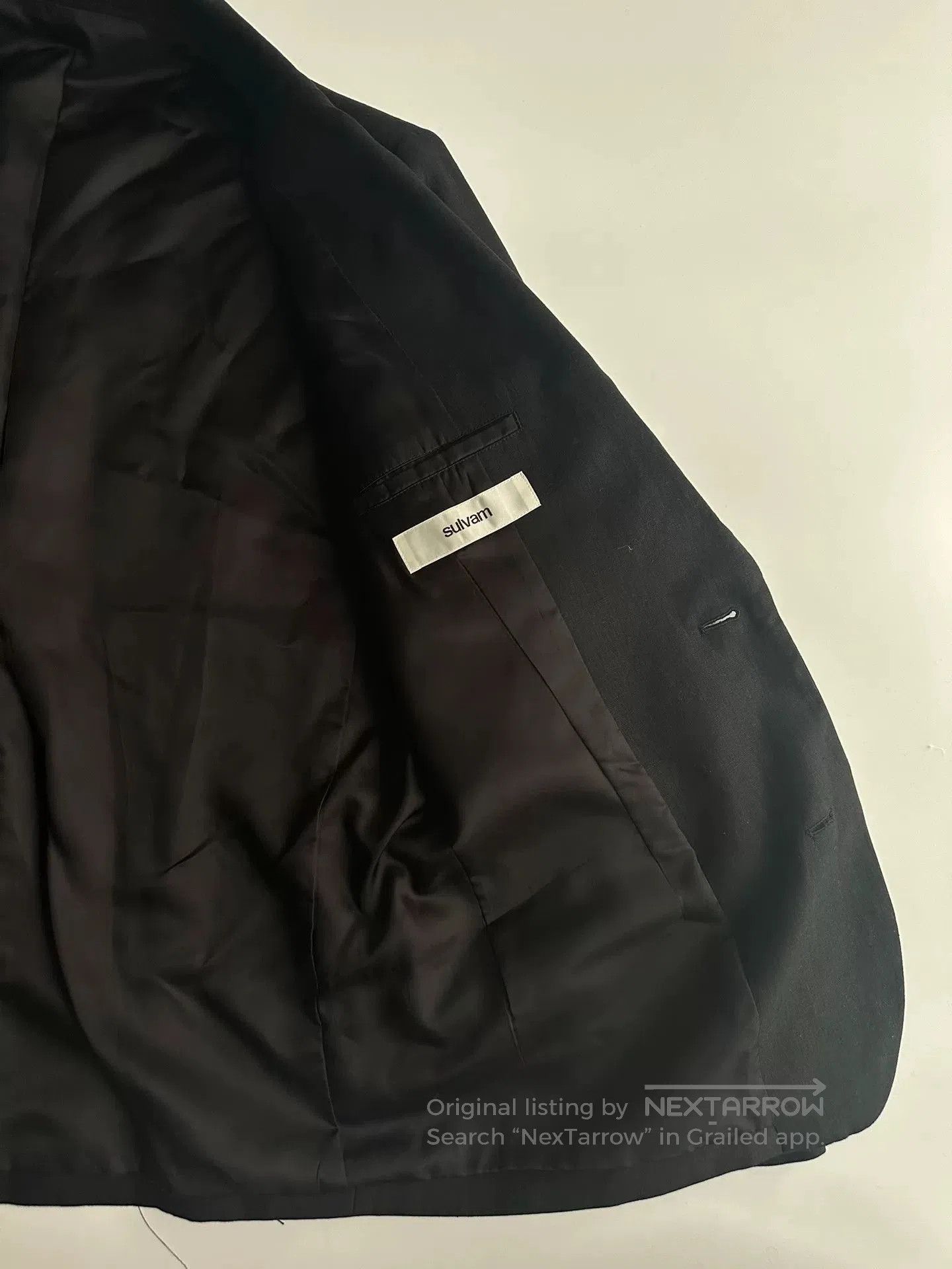 Sulvam SULVAM Distressed Blazer for Modern Style. Size US L / EU 52-54 / 3 - 5 Thumbnail
