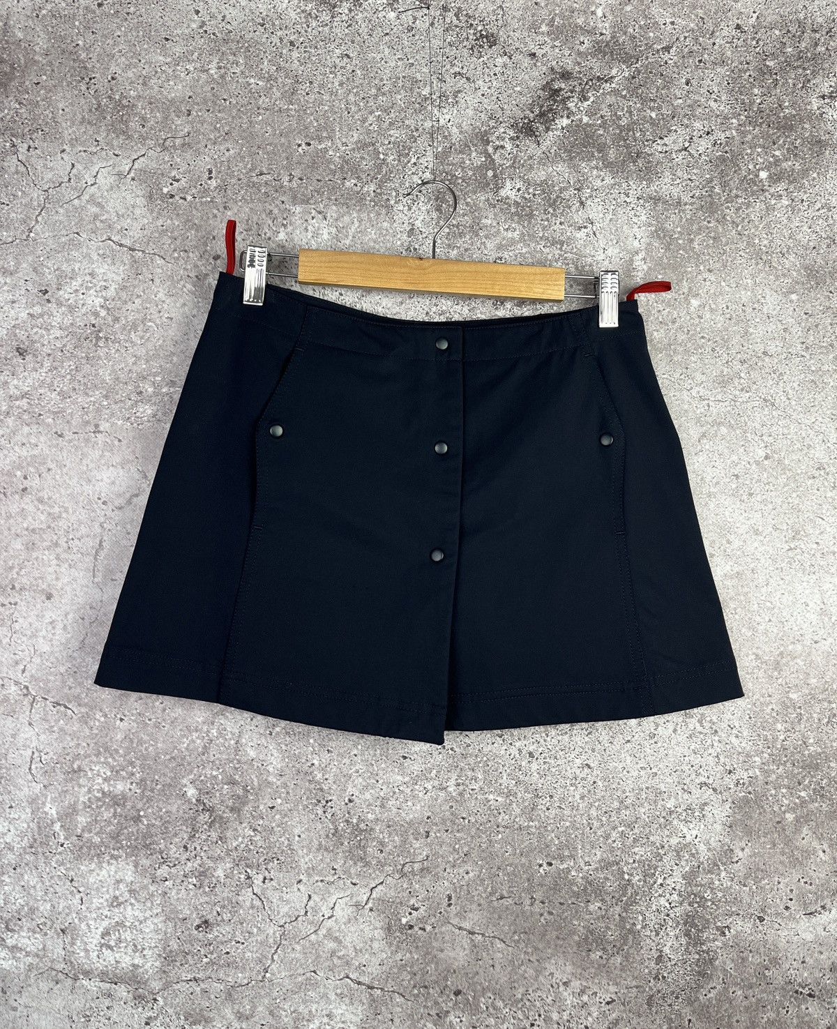 Prada Prada Sport Linea Rossa Wrap MiniSkirt Snap Button 🇮🇹 Vintage Size 28" / US 6 / IT 42 - 1 Thumbnail