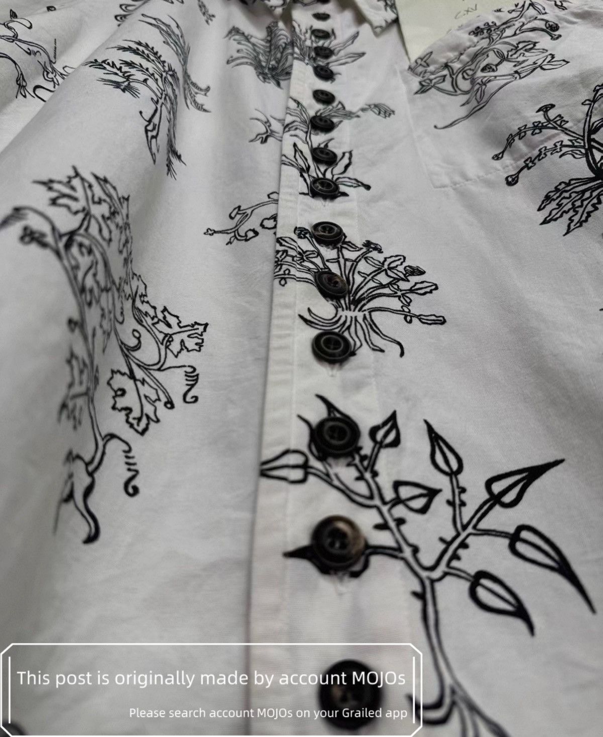 John Alexander Skelton Sz L John Alexander Skelton 24SS Plant Painting Shirt Jacket Size US L / EU 52-54 / 3 - 6 Thumbnail