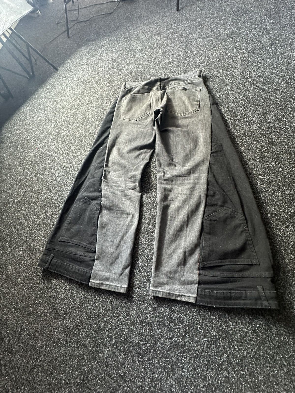 If Six Was Nine 🚨GRAIL CUSTOM DENIM JEANS 2in1 ULTRA BAGGY Y2K JAPANESE STYL Size US 34 / EU 50 - 16 Thumbnail